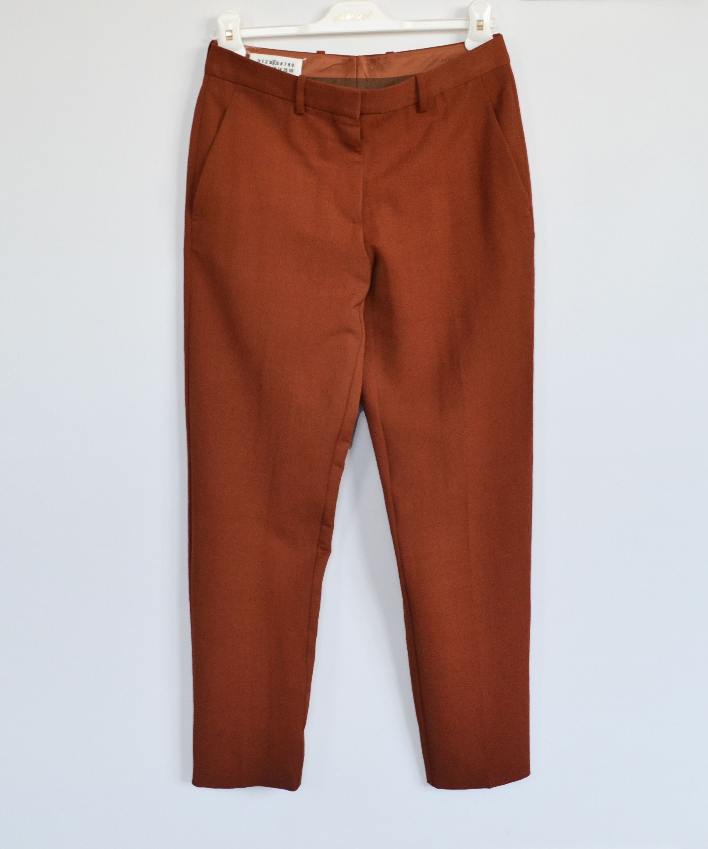 Maison Margiela Maison Margiela Pants Wool Trousers Orange Zip Size US 28 / EU 44 - 3 Thumbnail