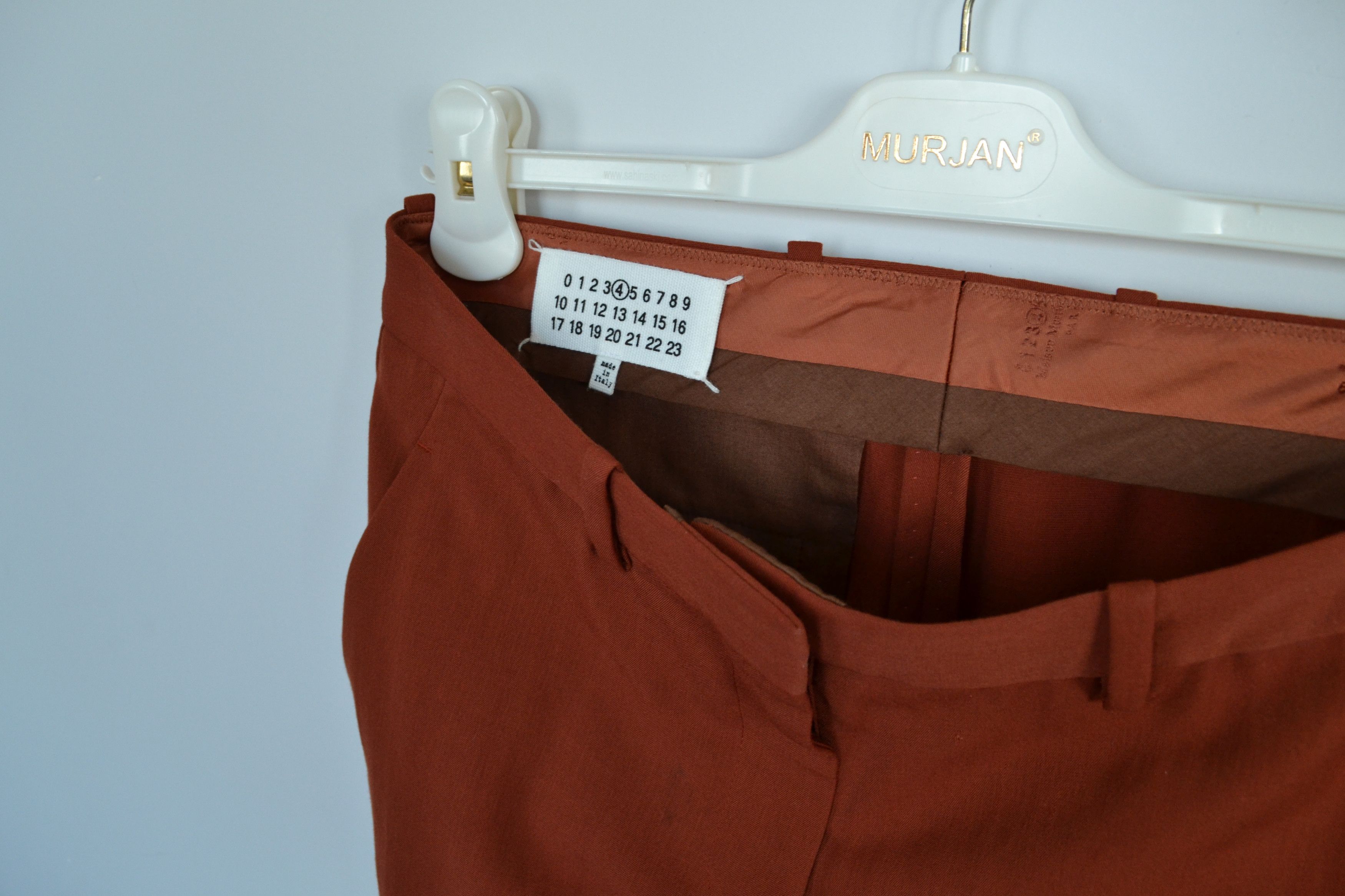 Maison Margiela Maison Margiela Pants Wool Trousers Orange Zip Size US 28 / EU 44 - 4 Thumbnail