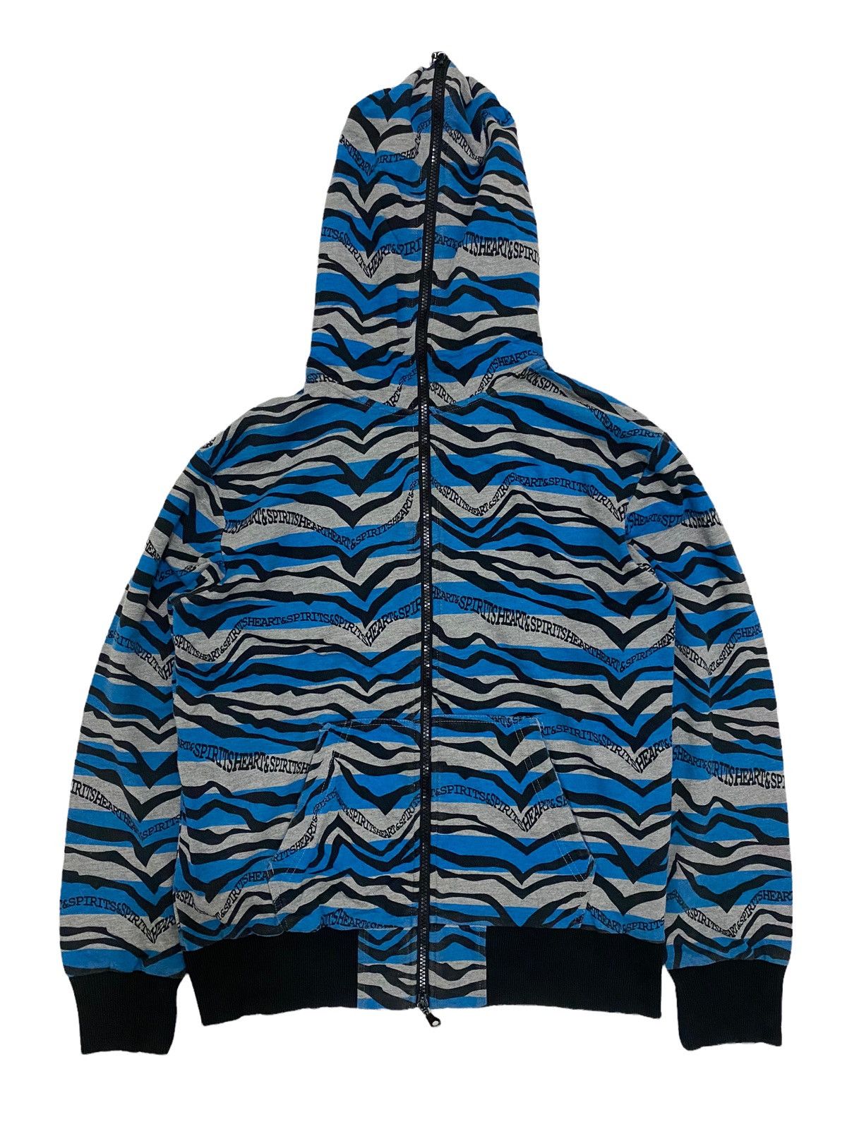 image of Beauty Beast Lock Heaven Hoodies Bape Inspired in Black/Blue, Men's (Size Large)