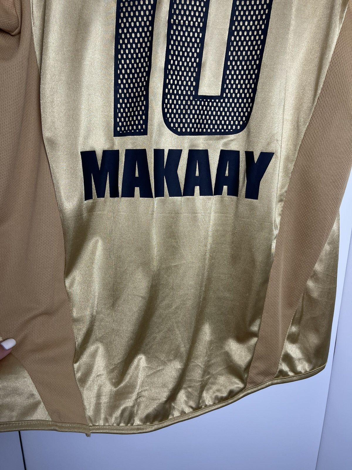Vintage Vintage Bayern Munich Makaay 10 adidas Gold rare size XL Size US XL / EU 56 / 4 - 17 Thumbnail