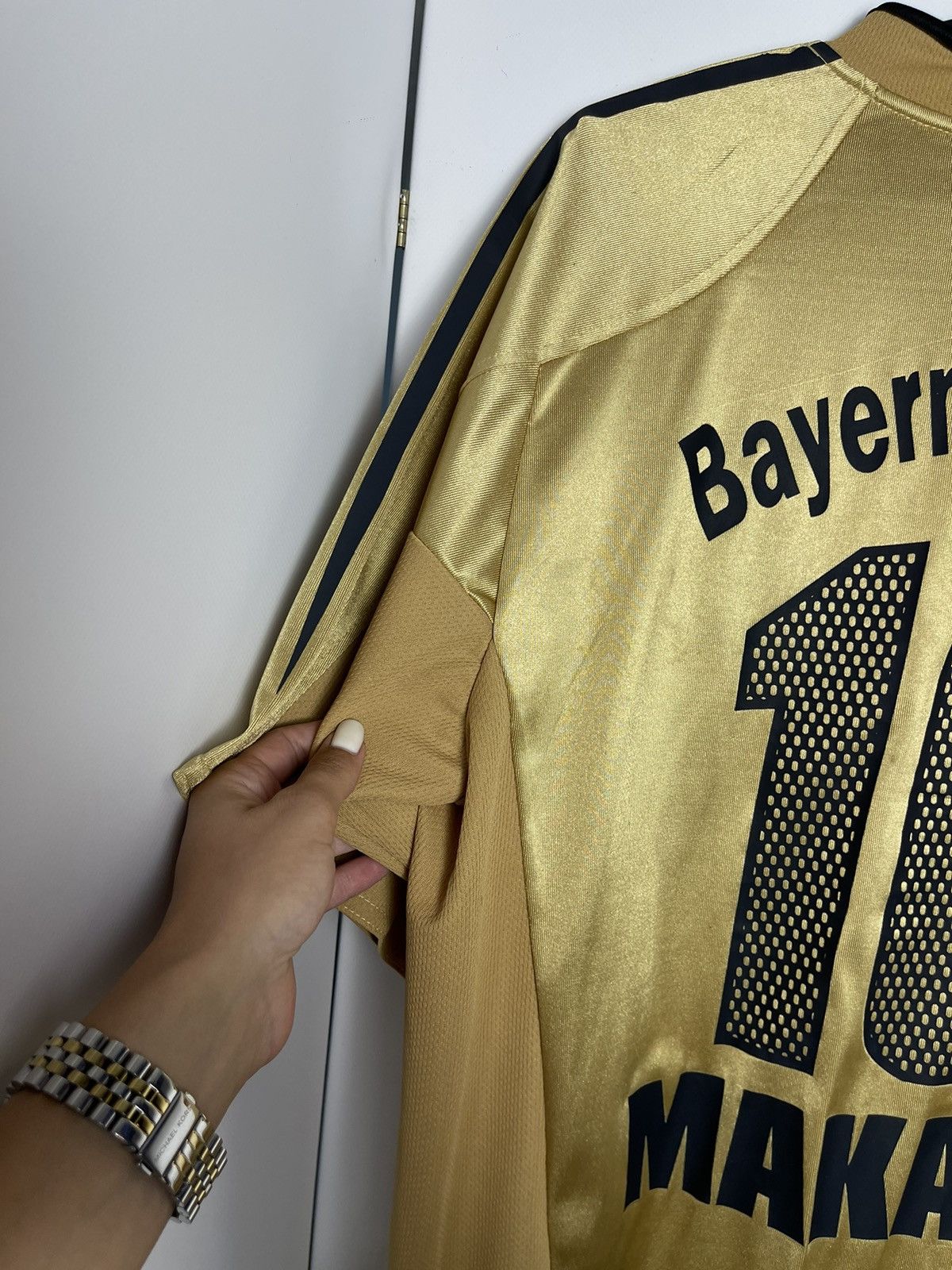 Vintage Vintage Bayern Munich Makaay 10 adidas Gold rare size XL Size US XL / EU 56 / 4 - 16 Thumbnail
