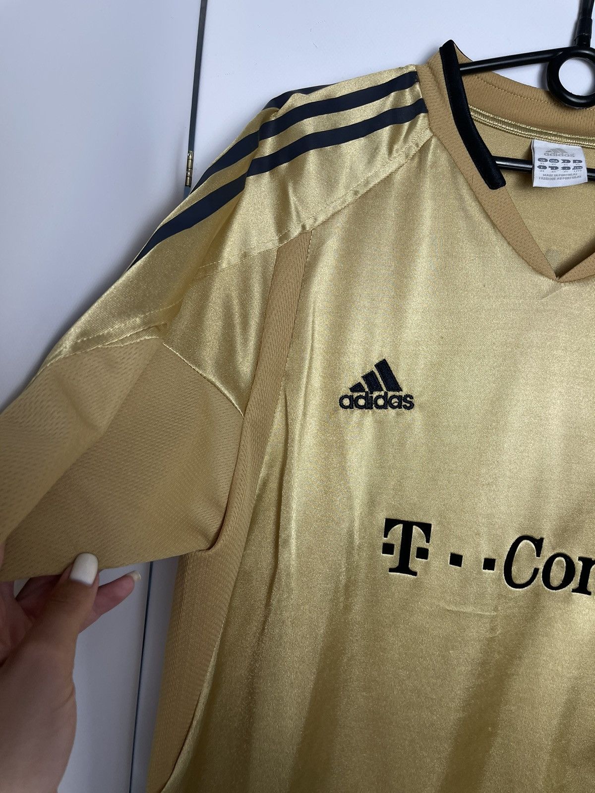 Vintage Vintage Bayern Munich Makaay 10 adidas Gold rare size XL Size US XL / EU 56 / 4 - 5 Thumbnail