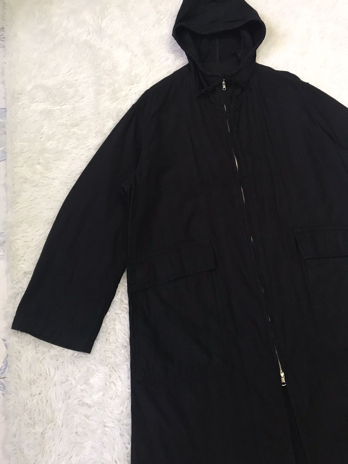 Yohji Yamamoto Rare Ys for men Yohji Yamamoto Long Jacket Hooded Size US L / EU 52-54 / 3 - 6 Thumbnail