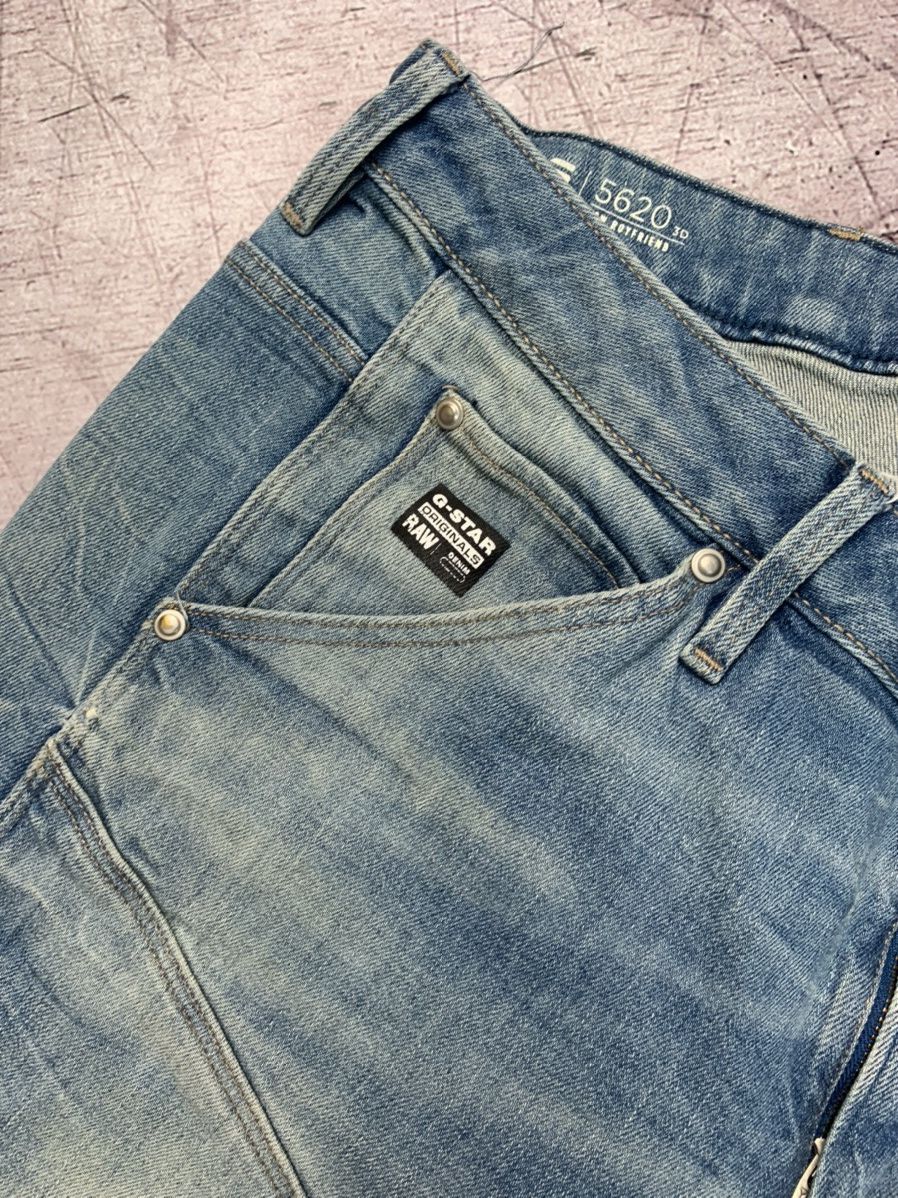 G-Star × Vintage G Star Raw Vintage Mens Denim Pants Double Knee Jeans Size US 29 - 2 Thumbnail