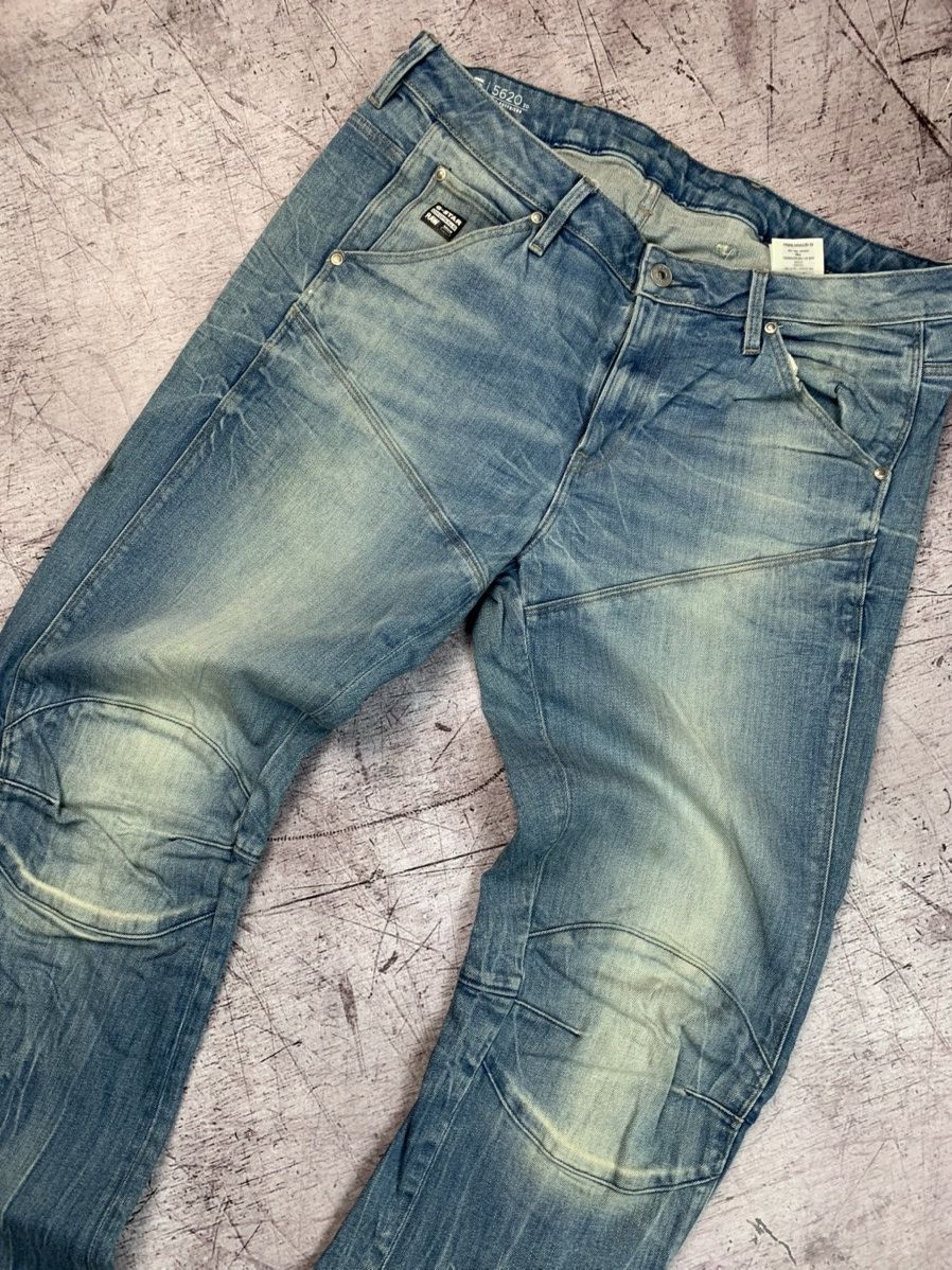 G-Star × Vintage G Star Raw Vintage Mens Denim Pants Double Knee Jeans Size US 29 - 3 Thumbnail