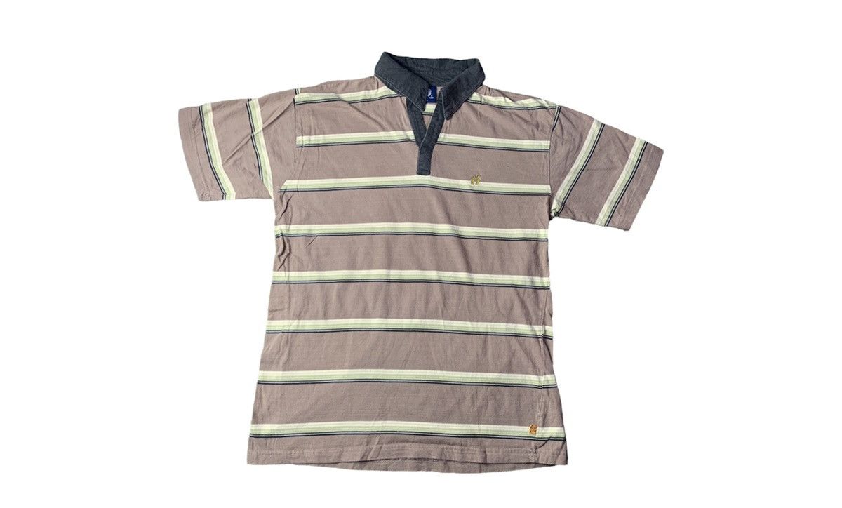 Hang Ten Hang Ten Classic Striped Polo Tee Unisex M L Size L / US 10 / IT 46 - 1 Thumbnail