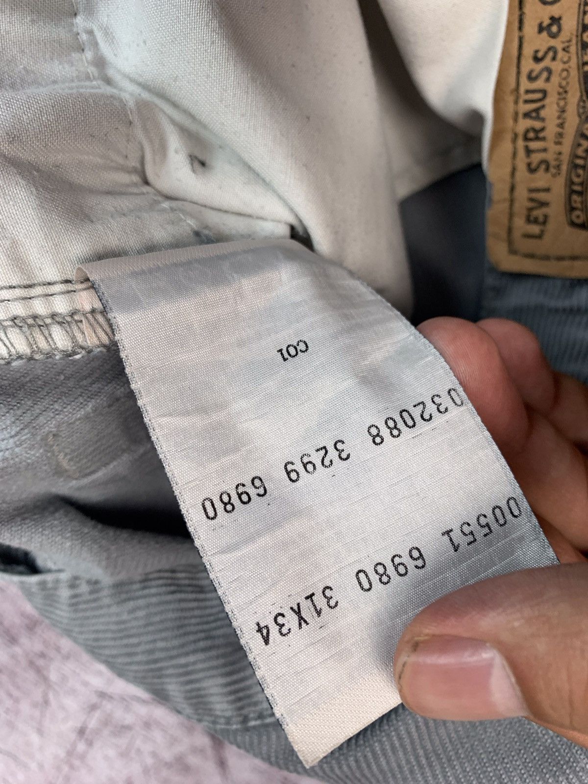 Levi's × Levi's Vintage Clothing Levis 551 Vintage Mens Corduroy Denim Pants Size US 31 - 9 Thumbnail