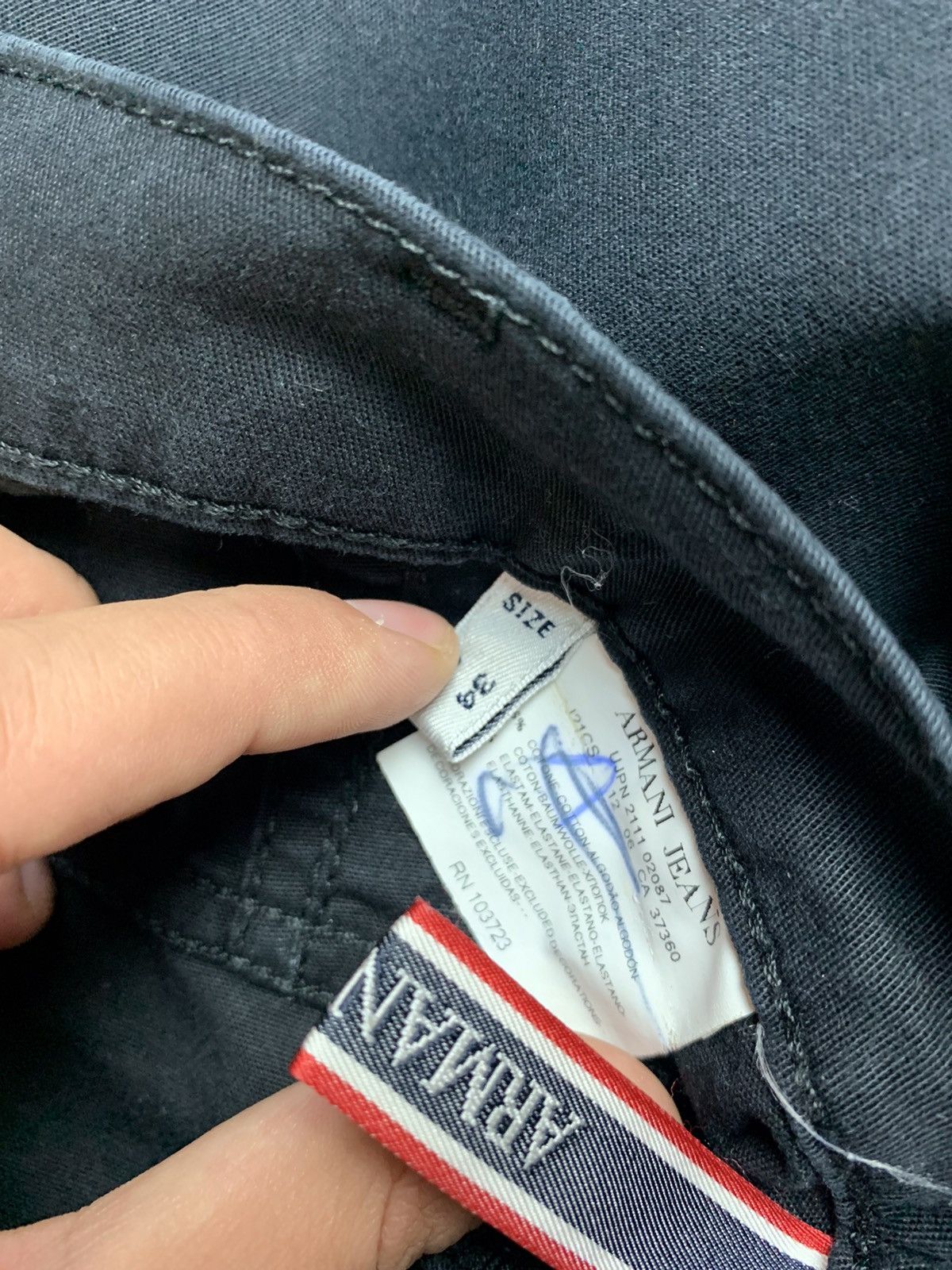 Armani × Vintage Armani Mens Denim Pants Jeans Size US 34 / EU 50 - 5 Thumbnail