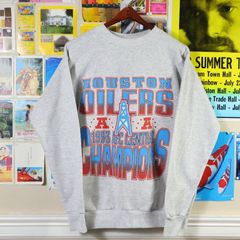 Houston Oilers Vintage AFL NFL Crewneck Sweatshirt XL / Sport Grey