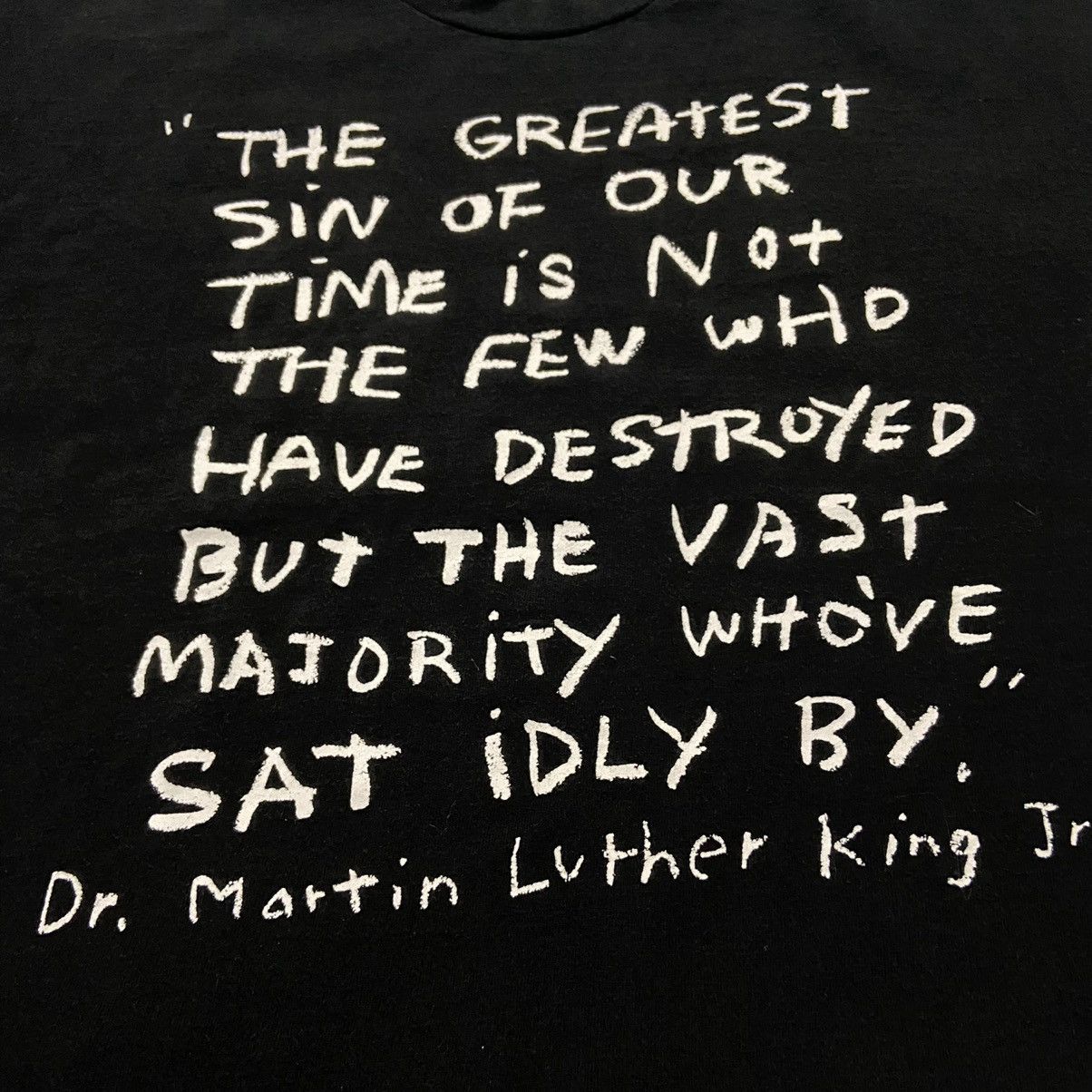 Fruit Of The Loom Vintage 90s dr martin luther king jr tshirt Size US XL / EU 56 / 4 - 3 Thumbnail