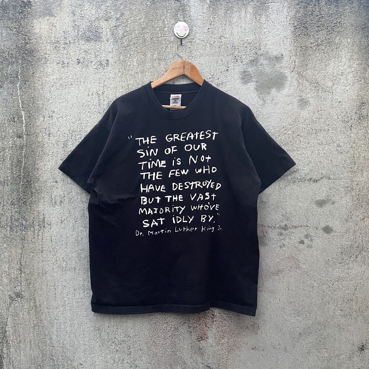 Fruit Of The Loom Vintage 90s dr martin luther king jr tshirt Size US XL / EU 56 / 4 - 1 Thumbnail