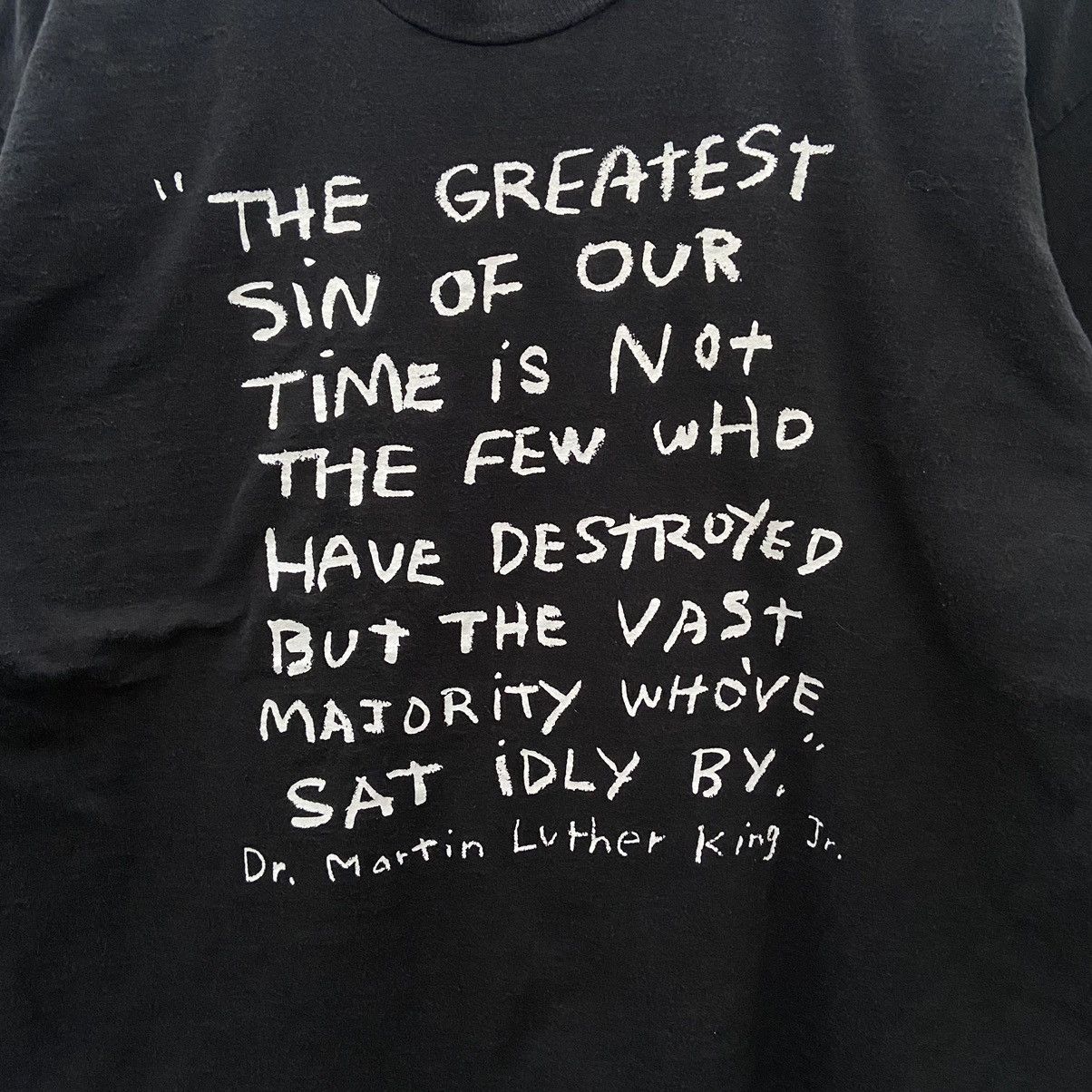 Fruit Of The Loom Vintage 90s dr martin luther king jr tshirt Size US XL / EU 56 / 4 - 2 Thumbnail