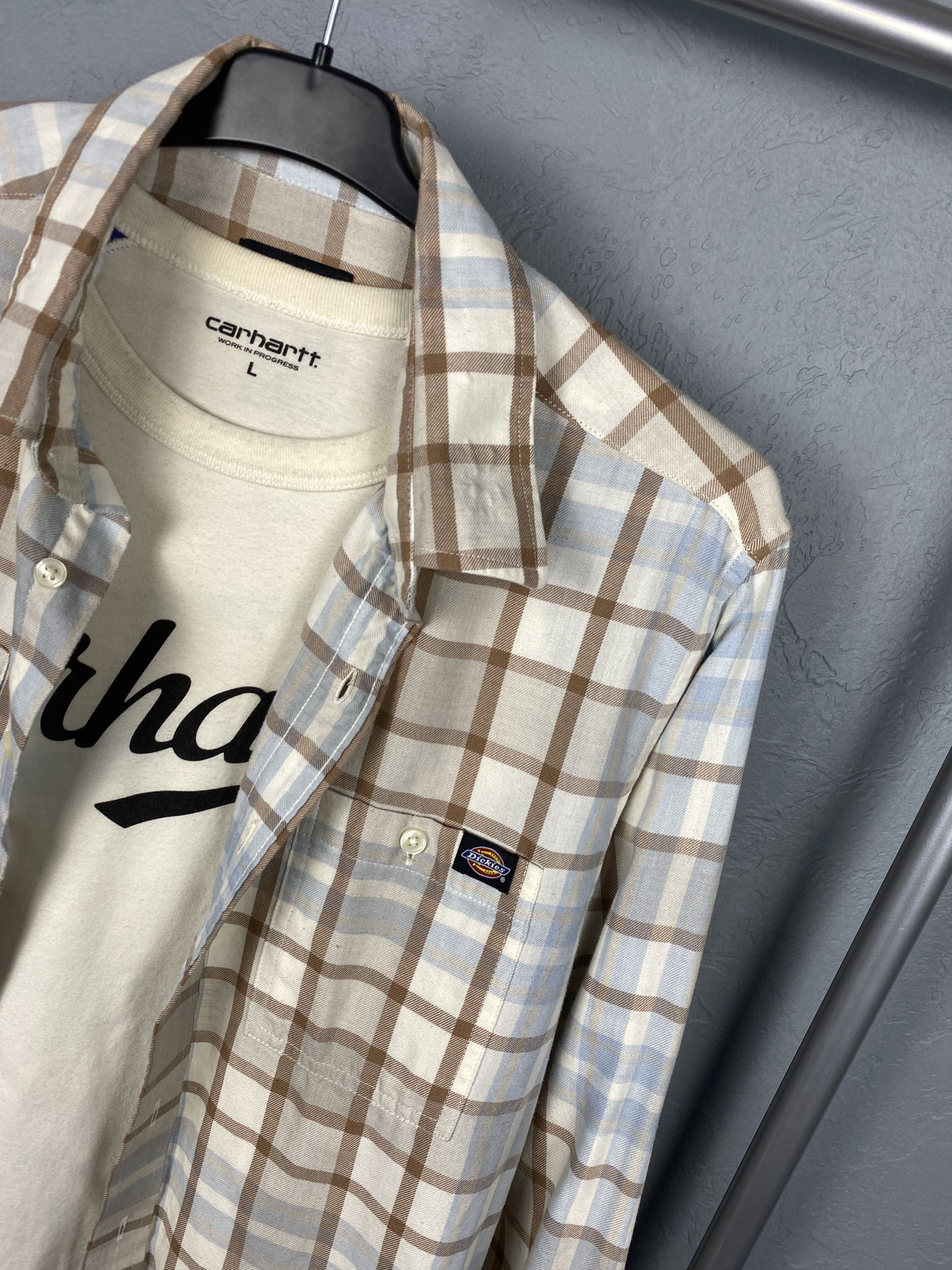 Dickies Dickies Vintage Mens Flannel Shirt Size US M / EU 48-50 / 2 - 2 Thumbnail
