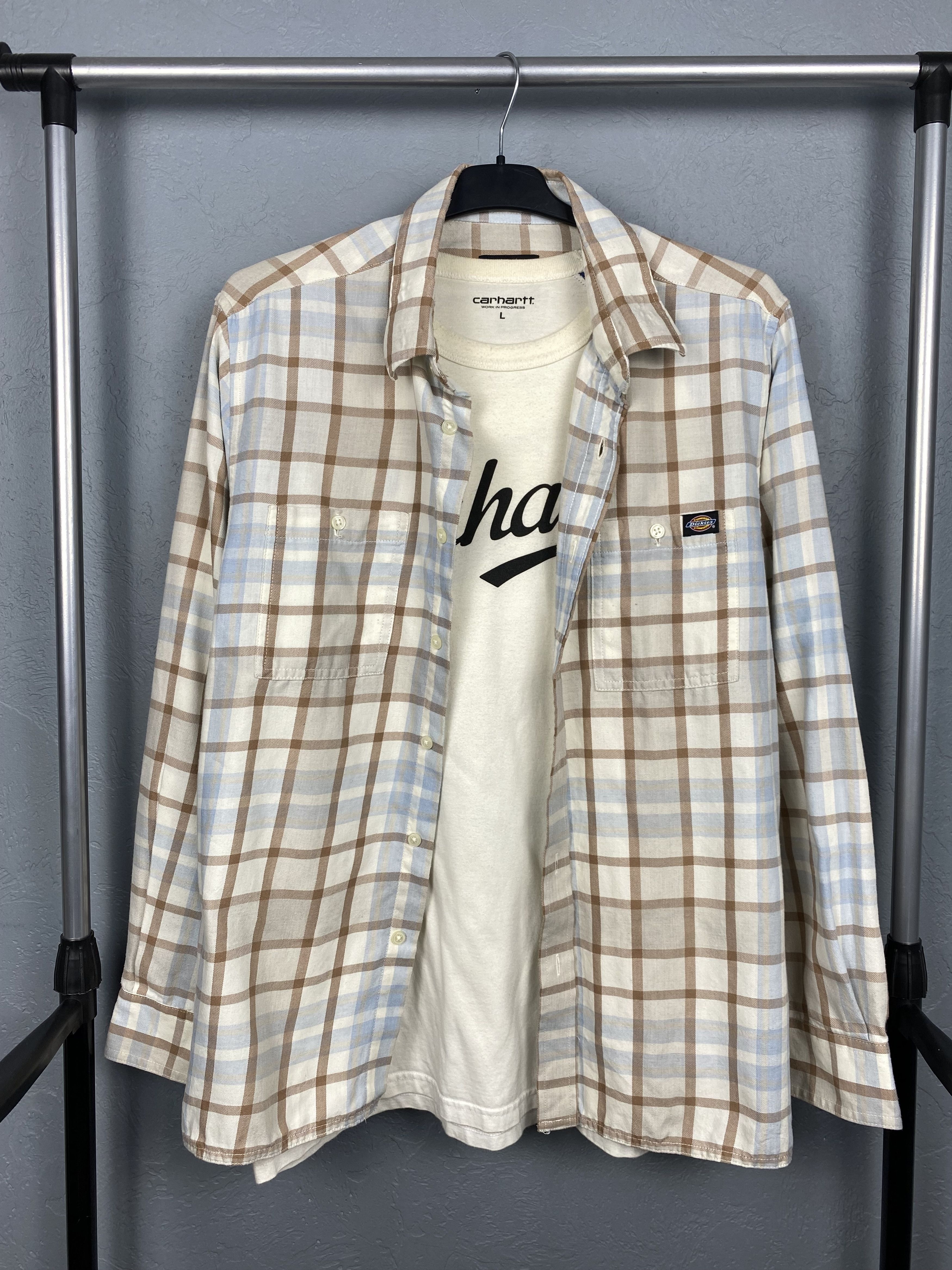 Dickies Dickies Vintage Mens Flannel Shirt Size US M / EU 48-50 / 2 - 1 Thumbnail