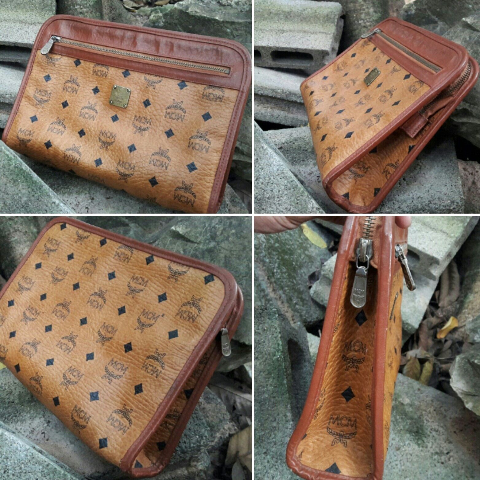 MCM Vintage MCM CLUTCH BAG AUTHENTIC MUNCHEN GERMANY Size ONE SIZE - 3 Thumbnail