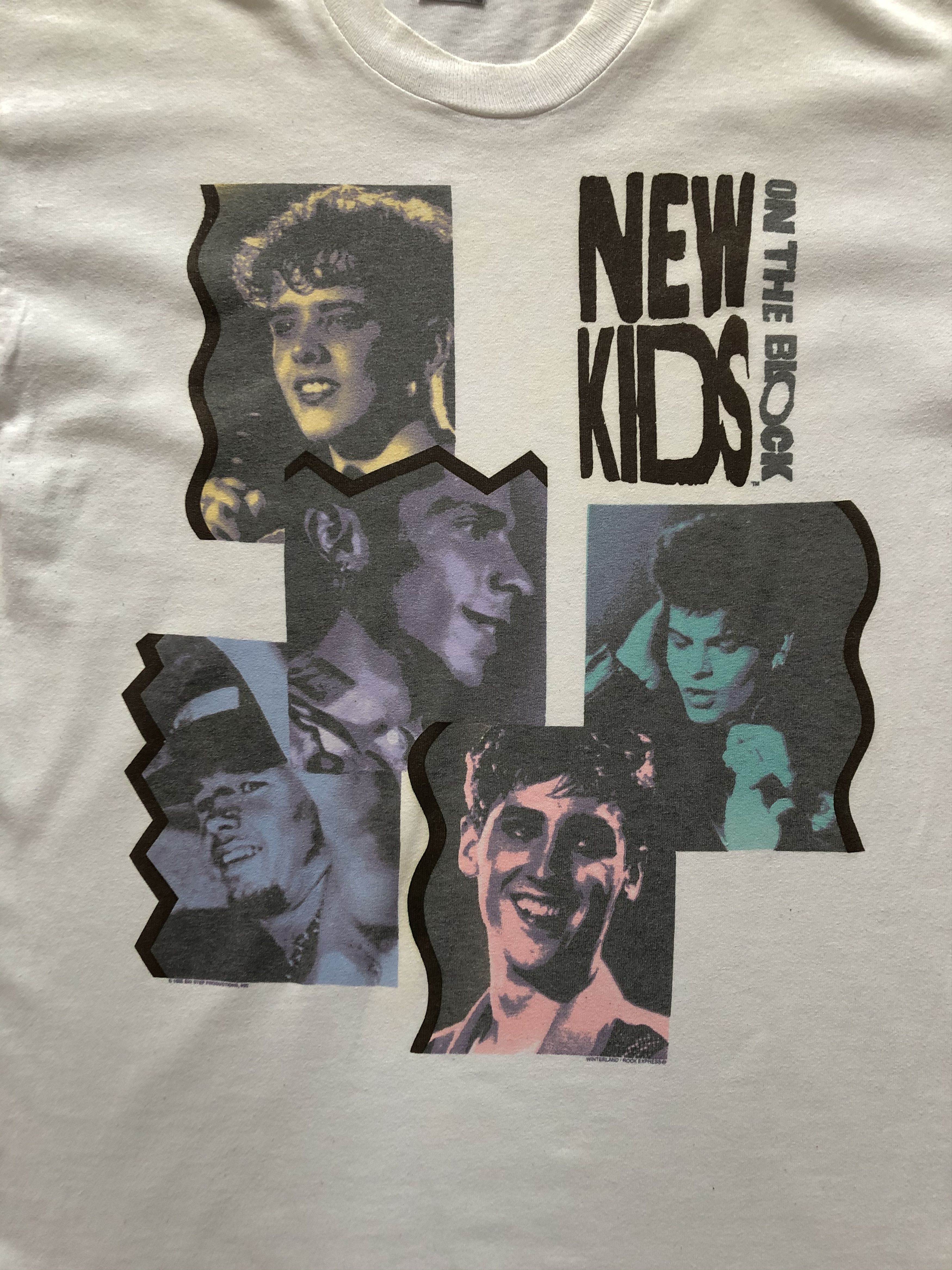 Band Tees × New Kids On The Block × Vintage Vintage New Kids On The Block Tee 80's Y2K Drill Hype Size US L / EU 52-54 / 3 - 4 Thumbnail
