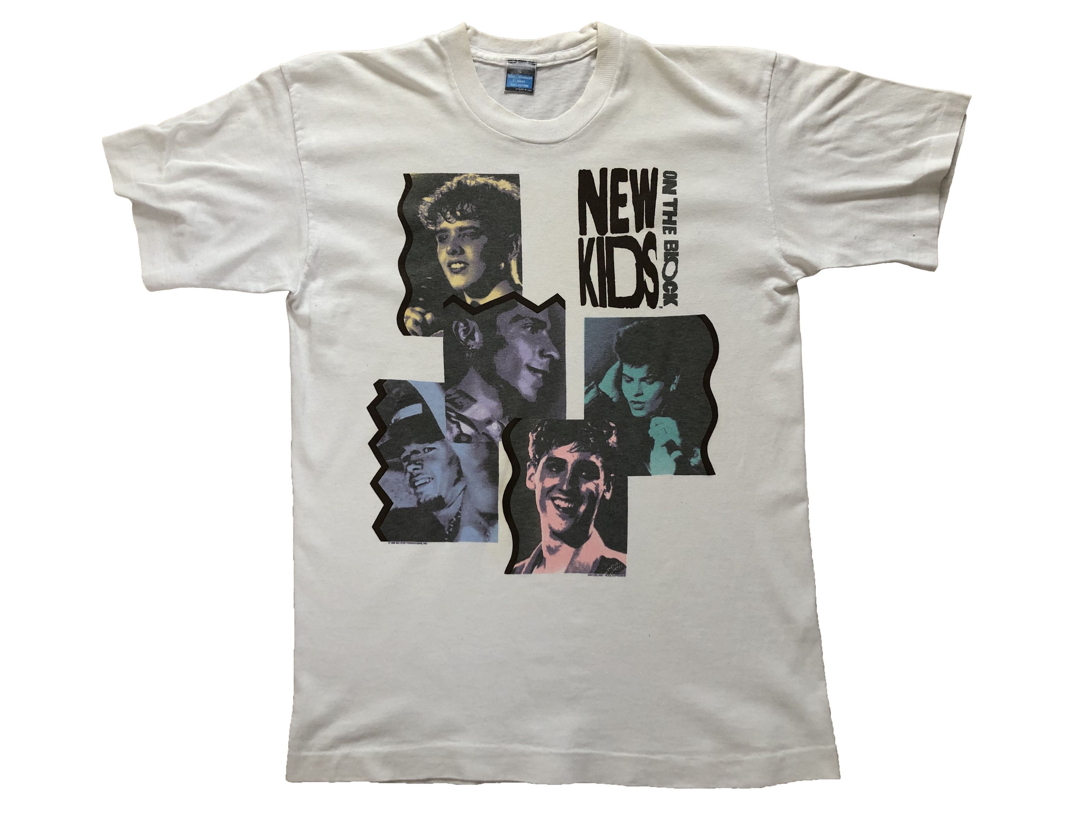 Band Tees × New Kids On The Block × Vintage Vintage New Kids On The Block Tee 80's Y2K Drill Hype Size US L / EU 52-54 / 3 - 1 Thumbnail