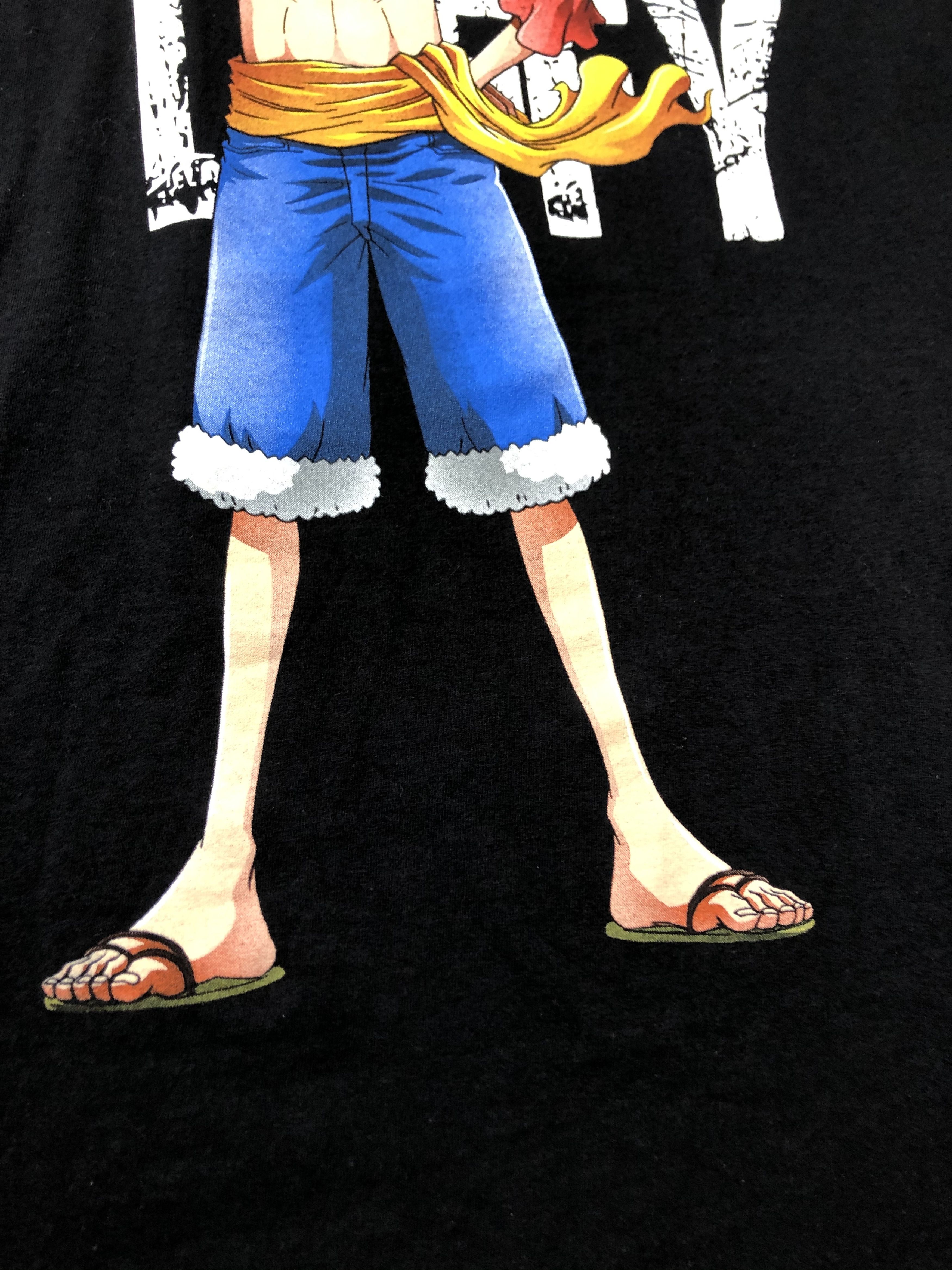 Anime Monkey D Luffy Anima Cartoon Tee Shirt Rare Y2K Drill Hype Size US L / EU 52-54 / 3 - 7 Thumbnail
