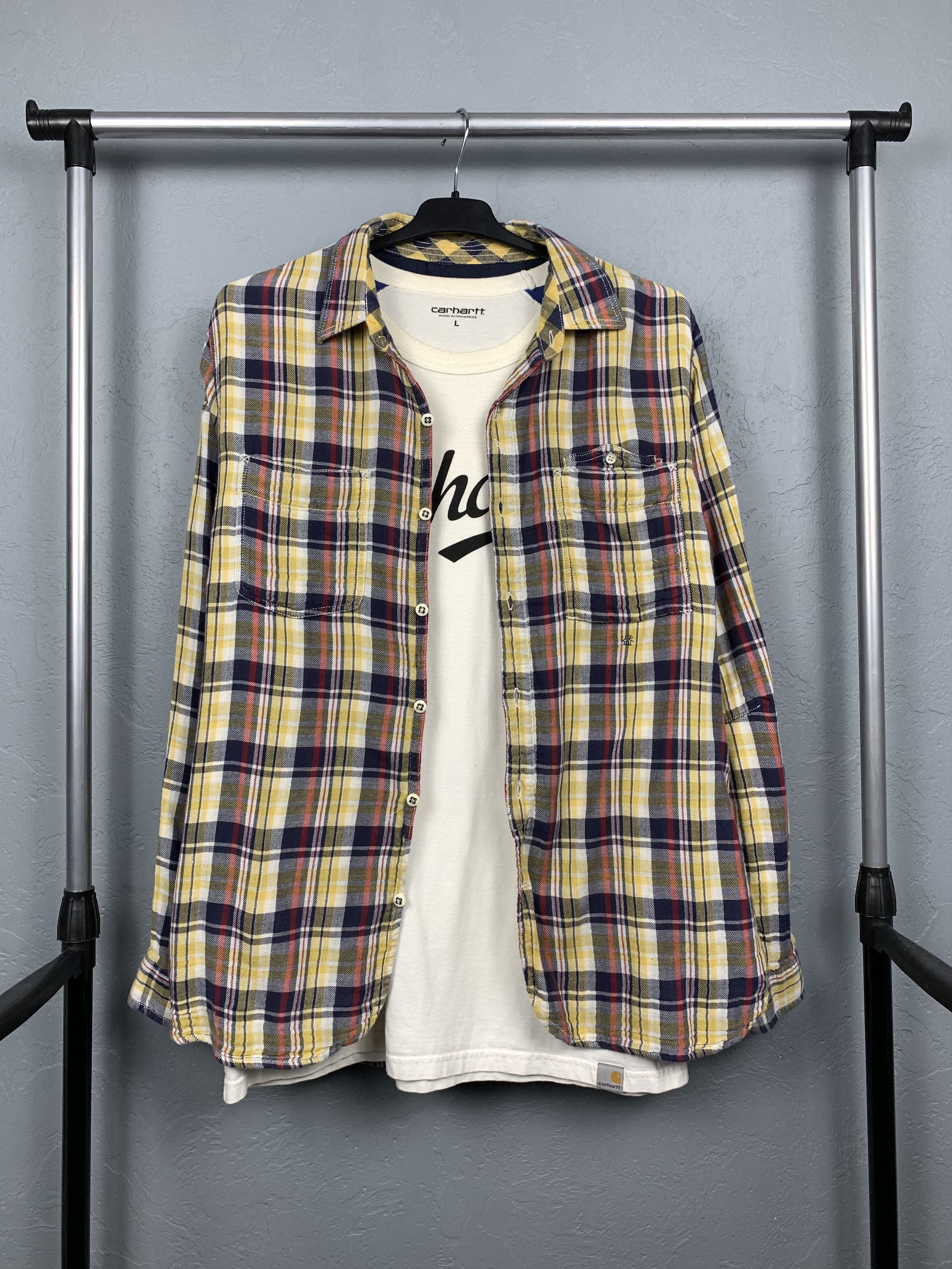 Lee Vintage Lee Flannel Plaid Shirt Travis style Size US M / EU 48-50 / 2 - 1 Thumbnail