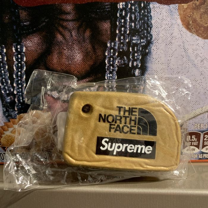 Supreme north best sale face keychain