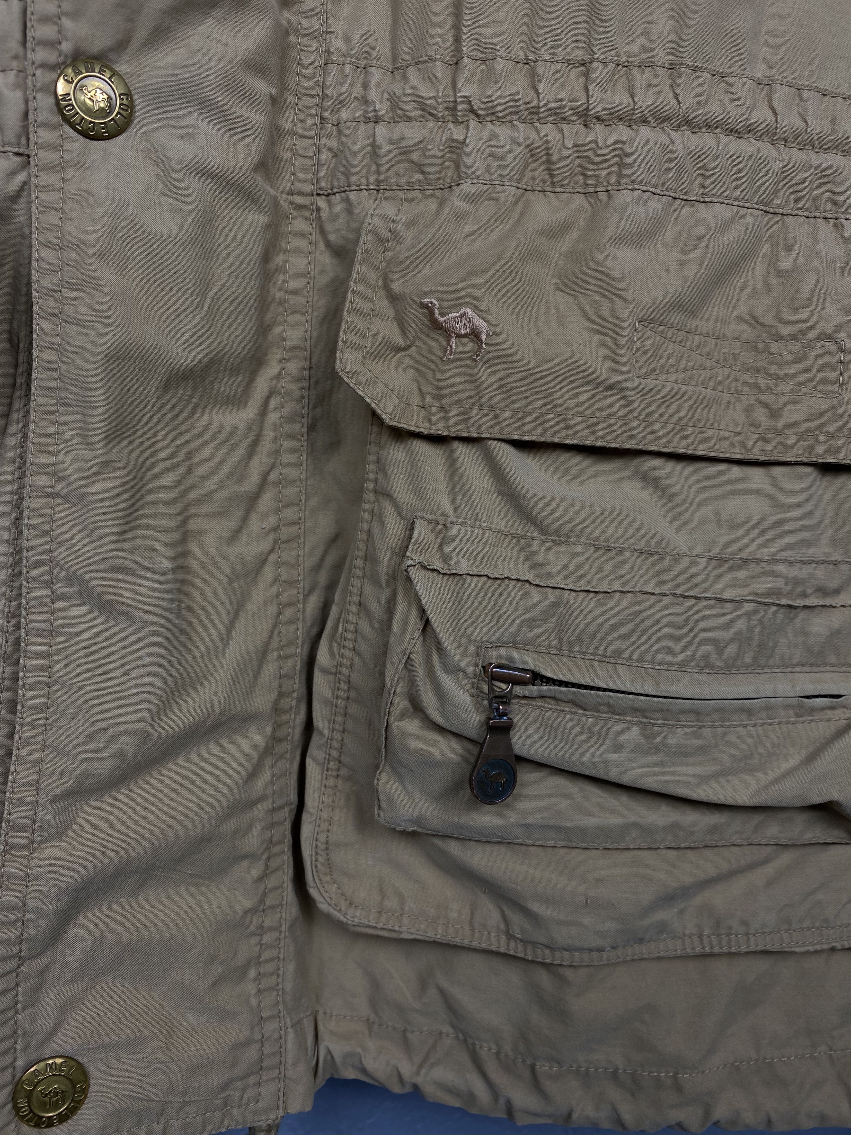 Camel Camel Collection Vintage Mens Utility Cargo Jacket Size US L / EU 52-54 / 3 - 4 Thumbnail