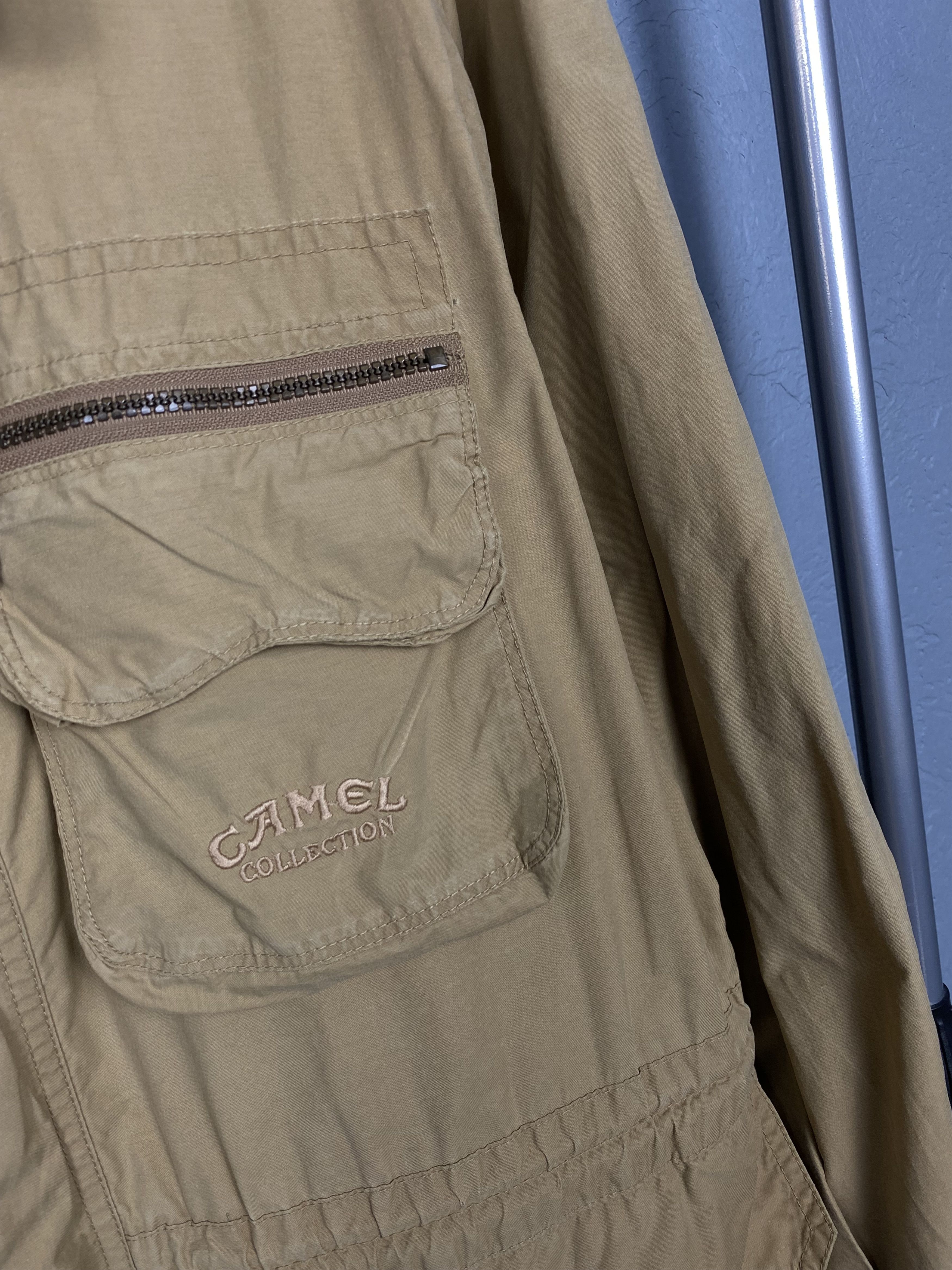 Camel Camel Collection Vintage Mens Utility Cargo Jacket Size US L / EU 52-54 / 3 - 3 Thumbnail