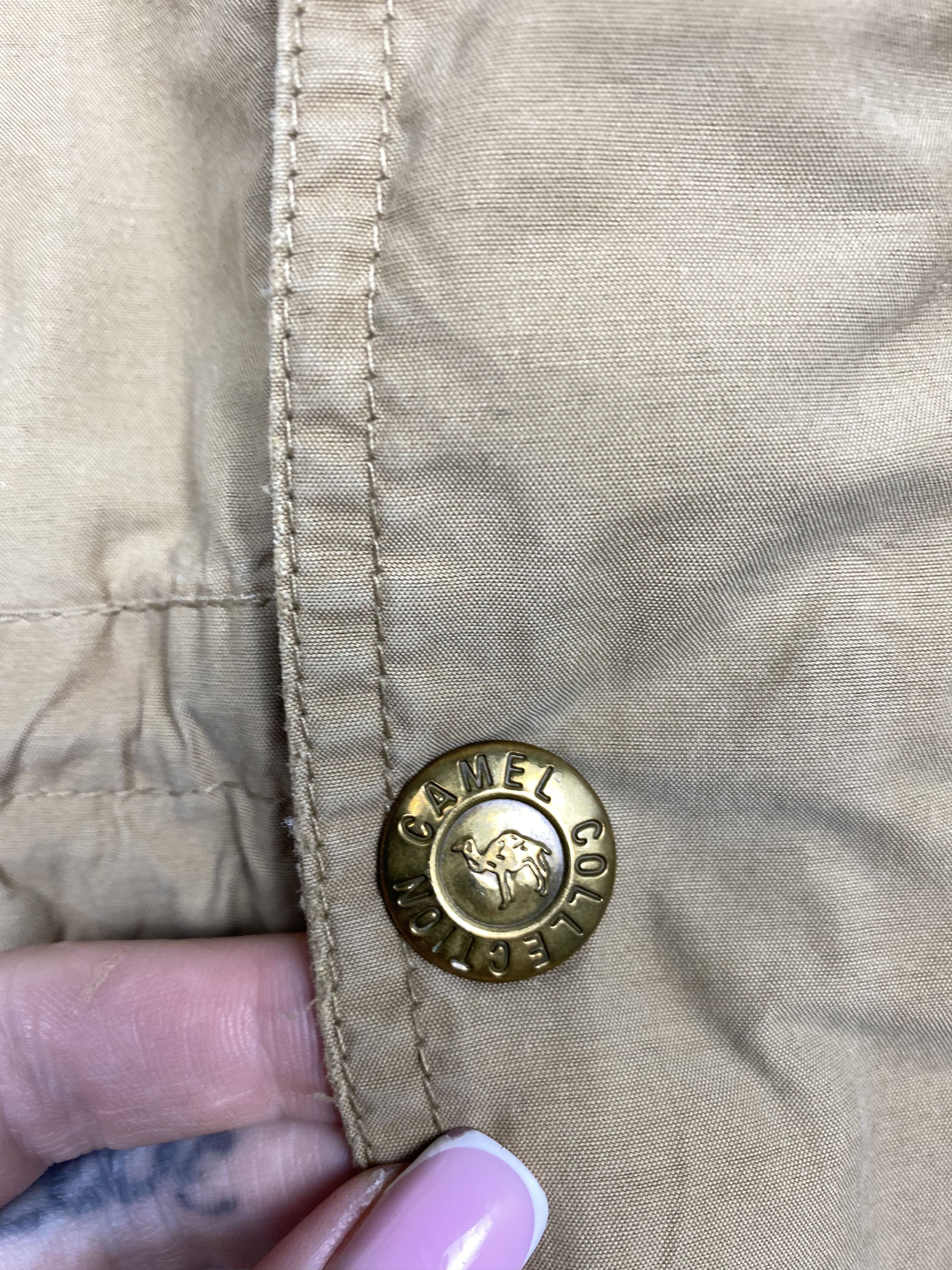 Camel Camel Collection Vintage Mens Utility Cargo Jacket Size US L / EU 52-54 / 3 - 5 Thumbnail
