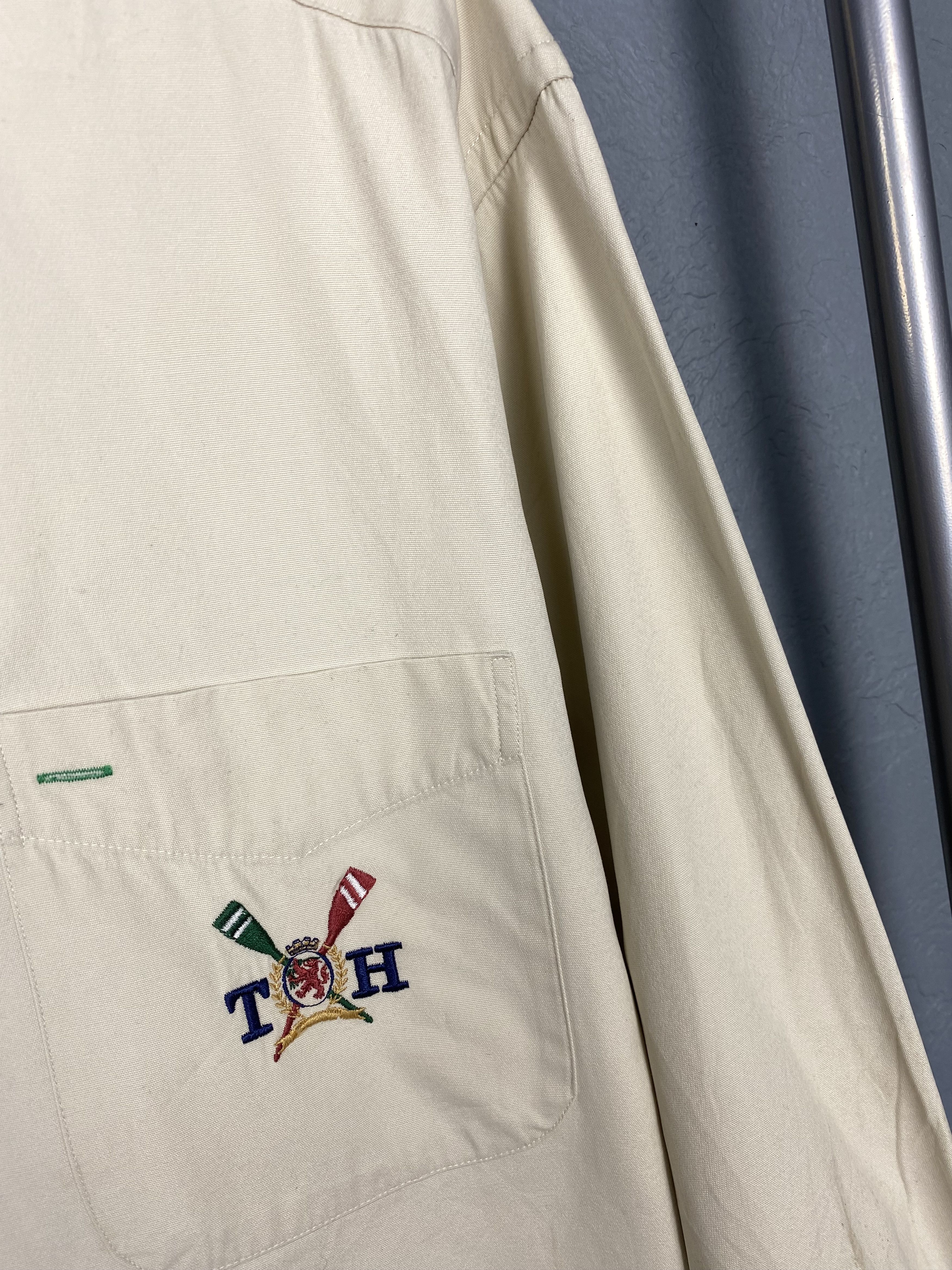 Tommy Hilfiger × Vintage Tommy Hilfiger 90s Vintage Mens Long Sleeve Shirt Size US M / EU 48-50 / 2 - 3 Thumbnail
