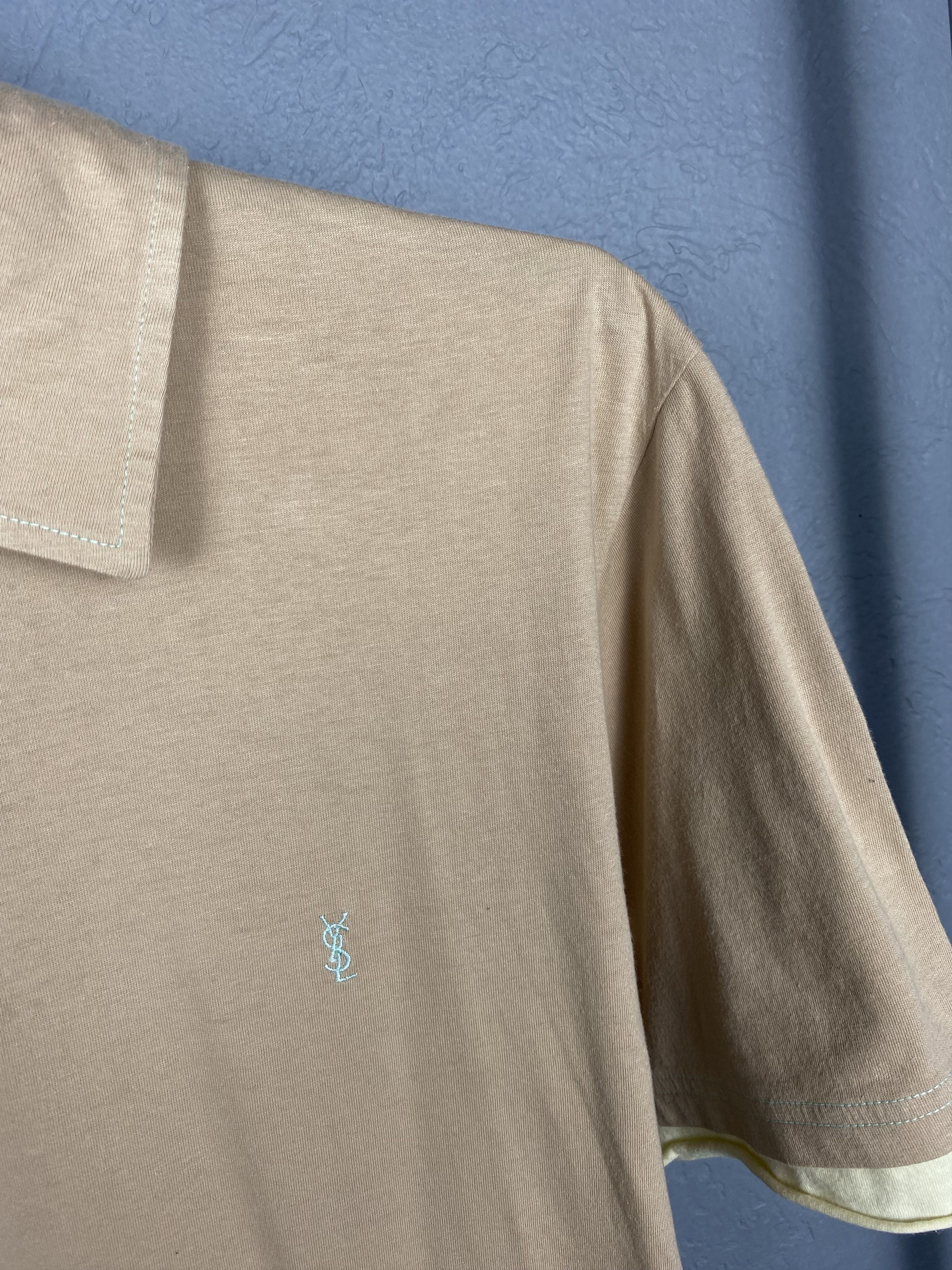 Yves Saint Laurent Yves Saint Laurent YSL Mens Polo Shirt Size US L / EU 52-54 / 3 - 3 Thumbnail