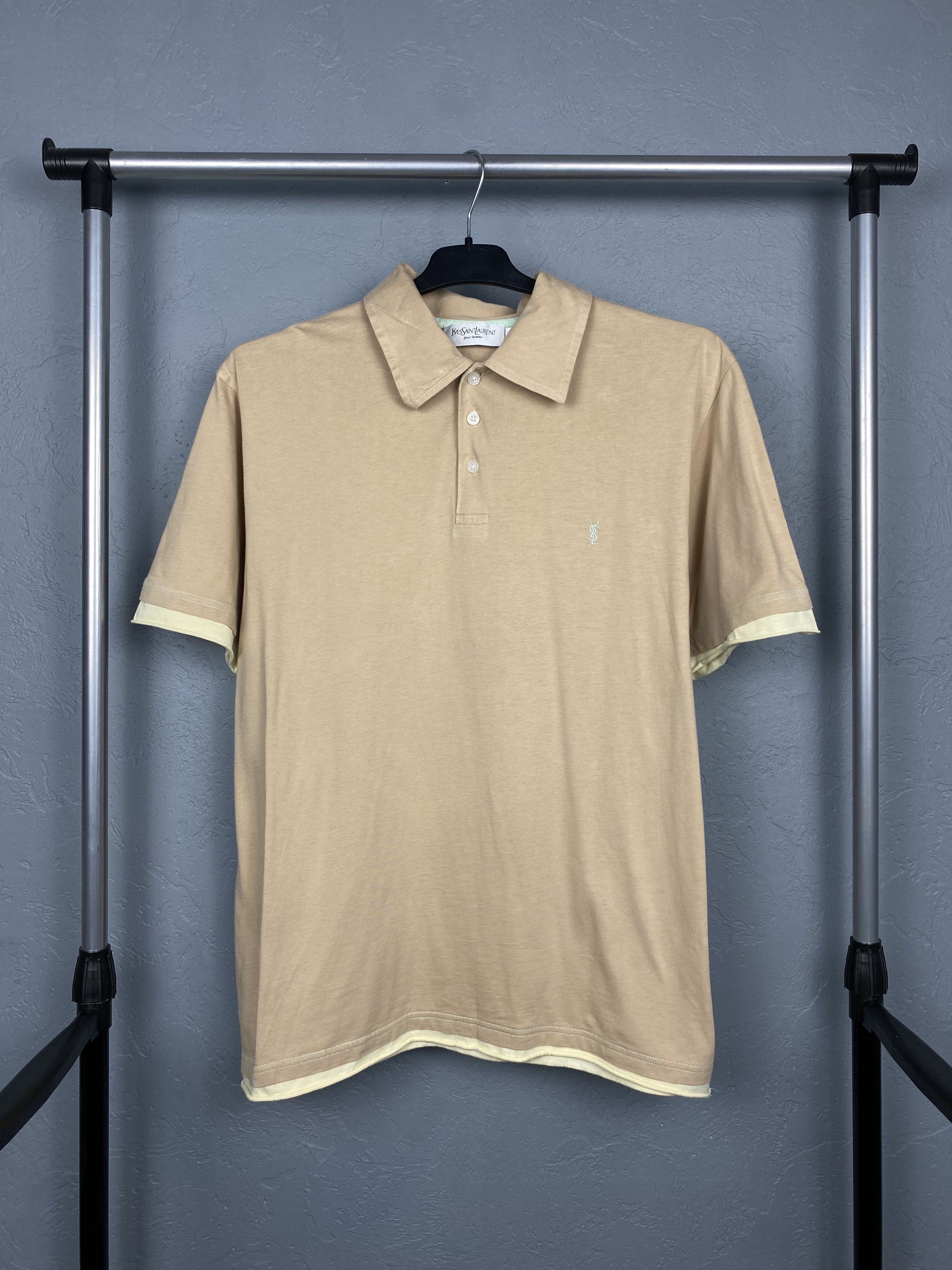 Yves Saint Laurent Yves Saint Laurent YSL Mens Polo Shirt Size US L / EU 52-54 / 3 - 1 Thumbnail