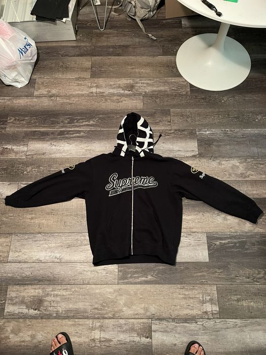 Supreme Supreme Vanson Leathers Spider Web Zip Up Hooded