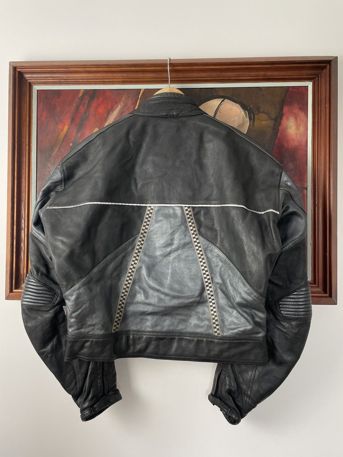 Vintage Boxy Fit High Quality Genuine Leather Jacket Racing Y2k Hype Size US M / EU 48-50 / 2 - 2 Thumbnail