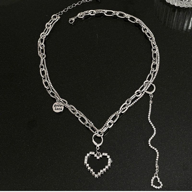 Jewelry Letter Tag Love Heart Necklace Size ONE SIZE - 4 Thumbnail