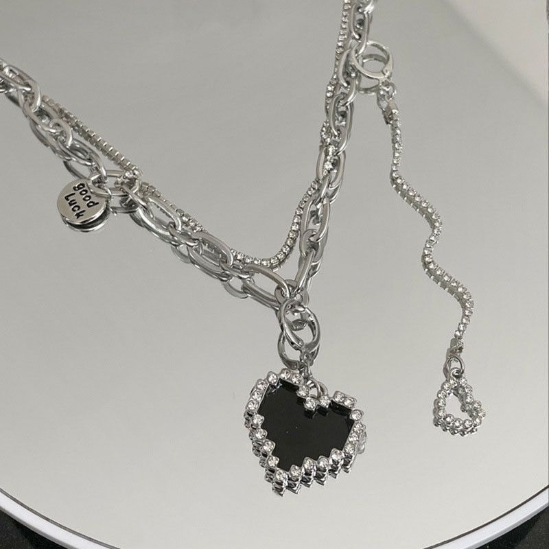 Jewelry Letter Tag Love Heart Necklace Size ONE SIZE - 2 Thumbnail