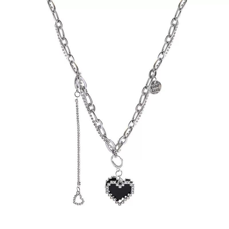 Jewelry Letter Tag Love Heart Necklace Size ONE SIZE - 1 Thumbnail