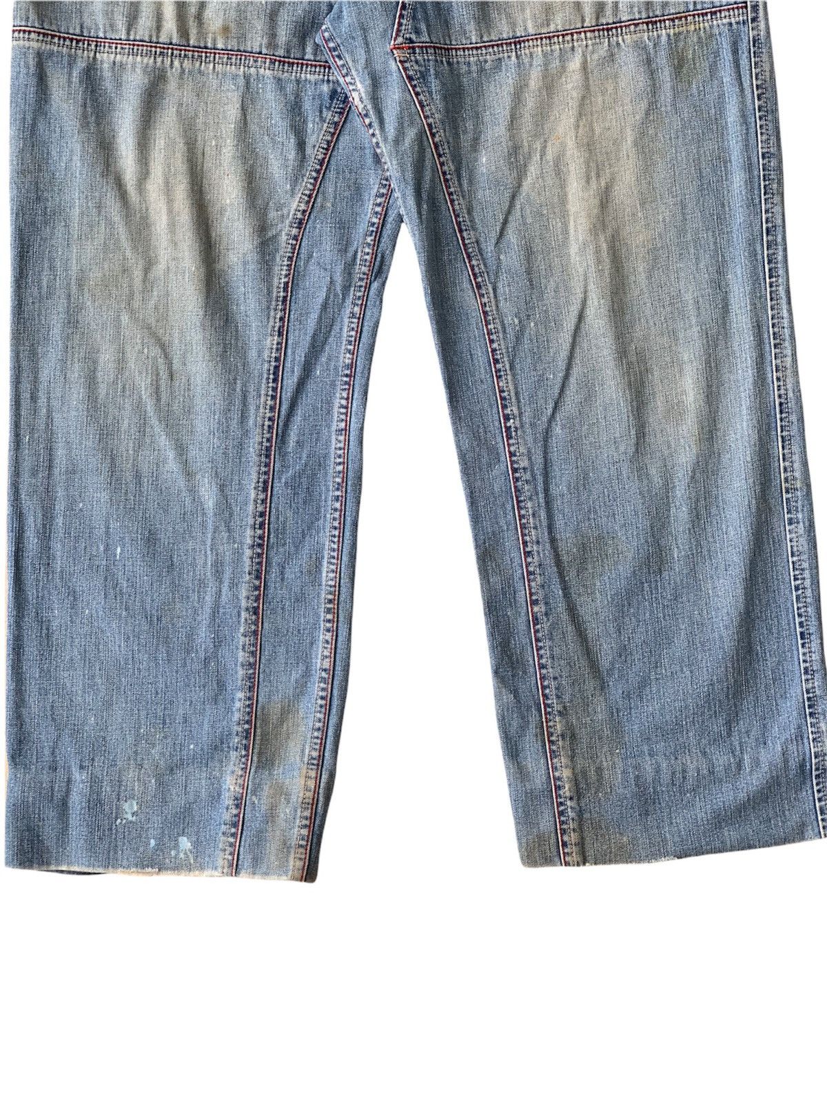Japanese Brand Vintage Masterpiece Japan Double Knee Baggy Denim Pant Size US 34 / EU 50 - 6 Thumbnail