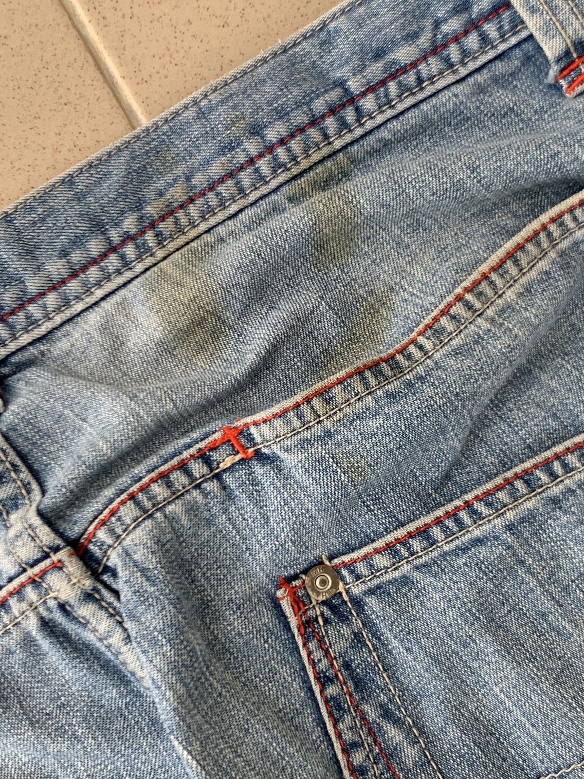Japanese Brand Vintage Masterpiece Japan Double Knee Baggy Denim Pant Size US 34 / EU 50 - 7 Thumbnail