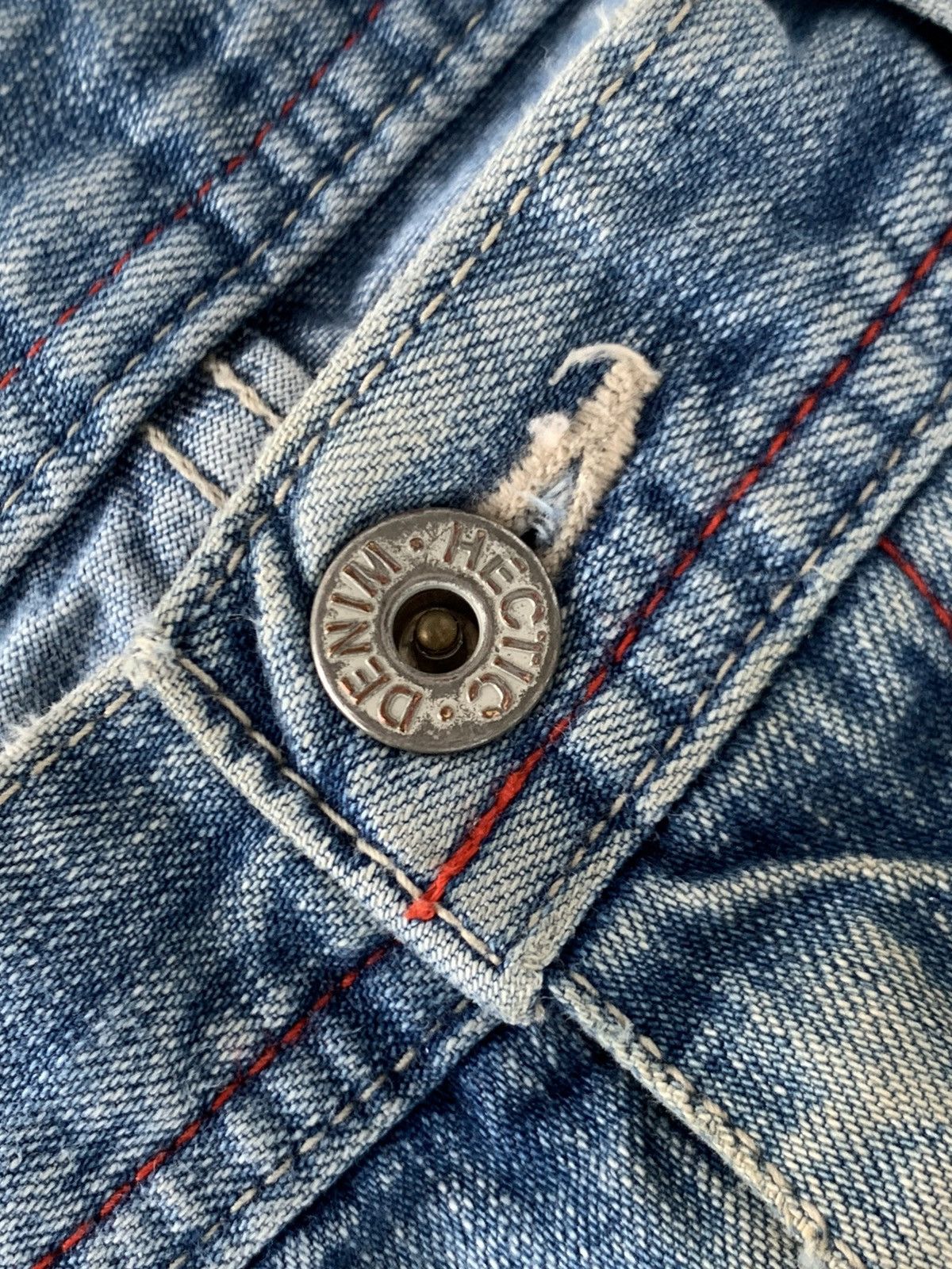 Japanese Brand Vintage Masterpiece Japan Double Knee Baggy Denim Pant Size US 34 / EU 50 - 8 Thumbnail