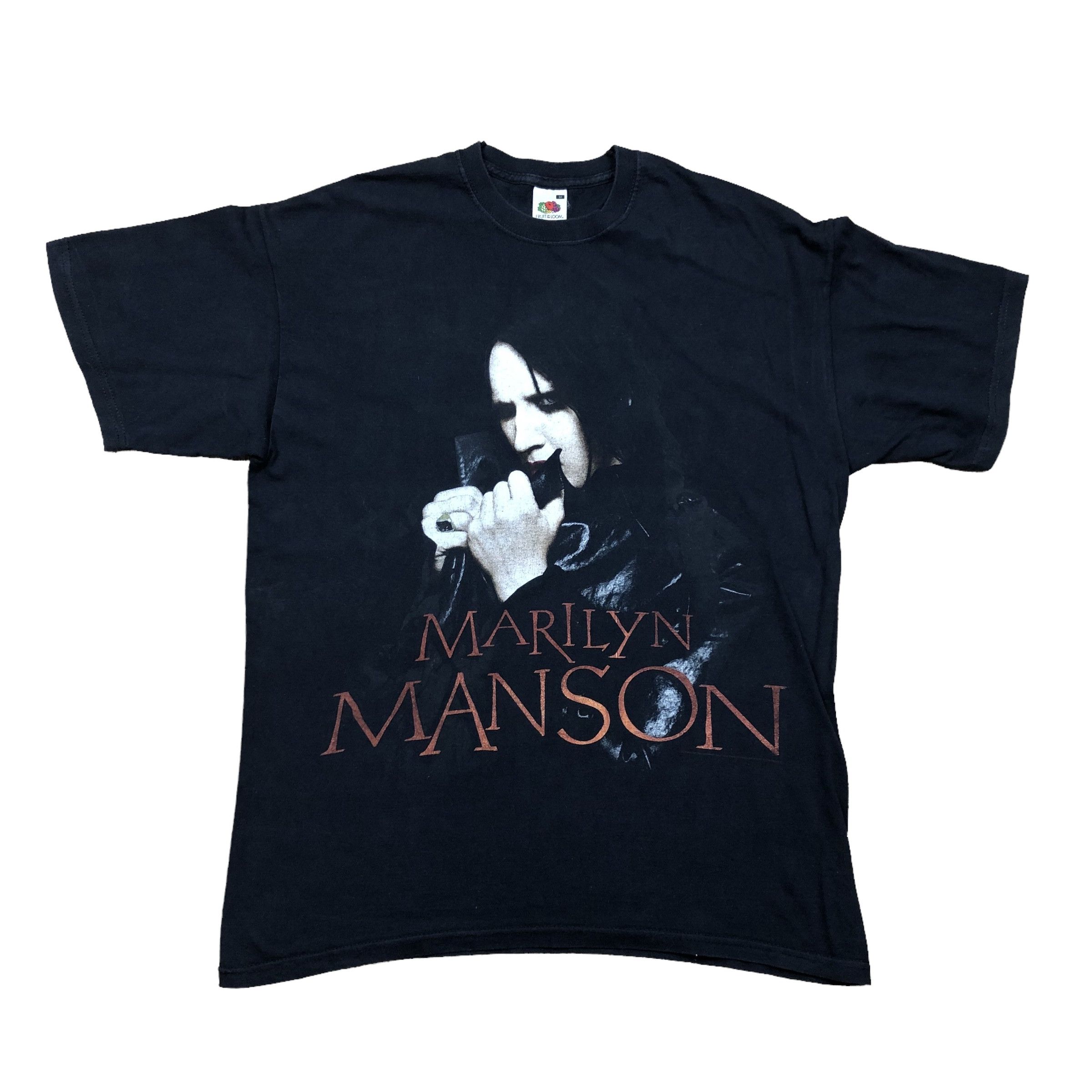 Band Tees × Vintage Vintage Marilyn Manson Shirt Jersey Tee Band Rare Y2K Drill Size US M / EU 48-50 / 2 - 1 Thumbnail