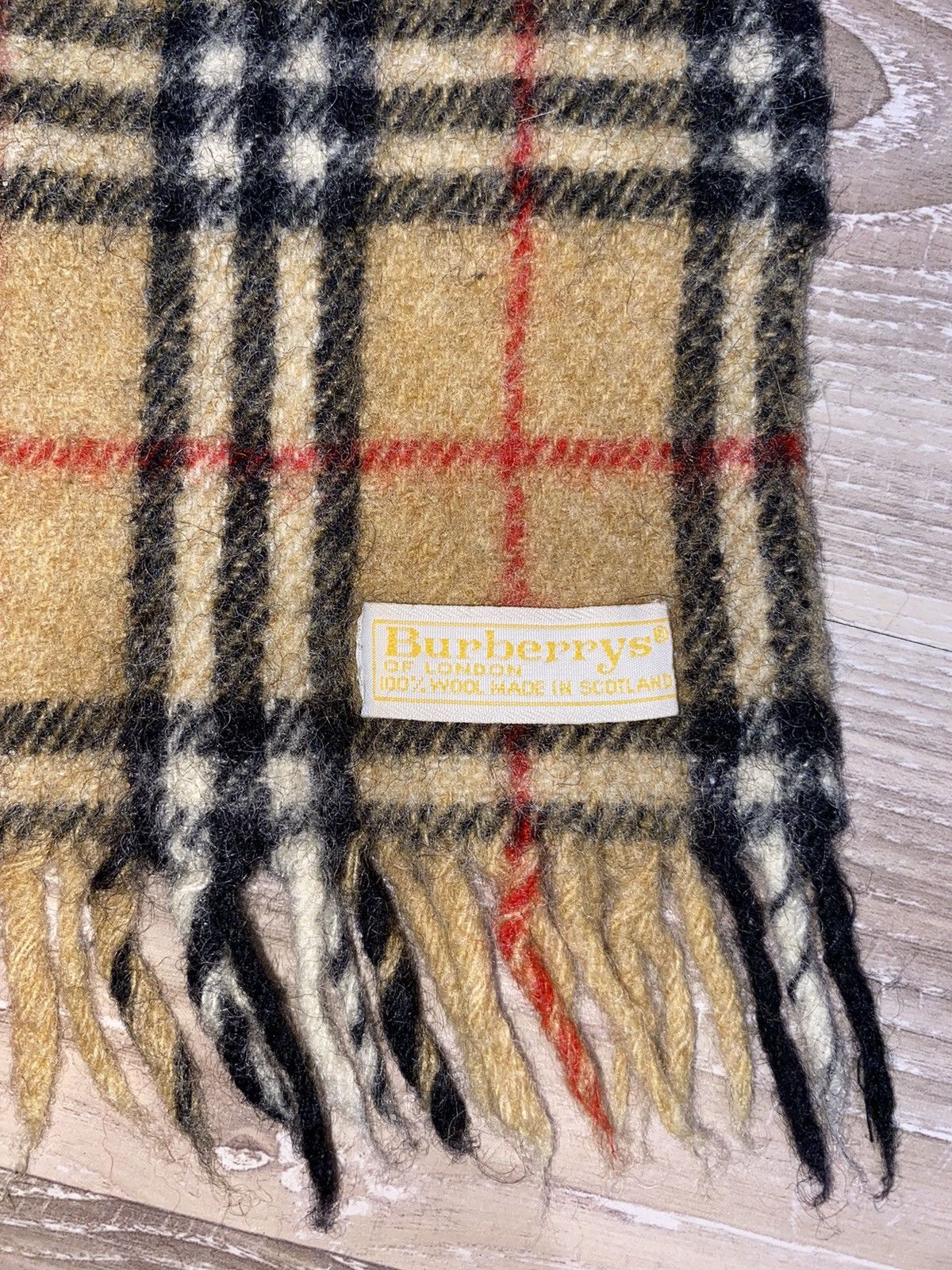 Burberry Burberry wool scarf vintage 90s Size ONE SIZE - 2 Thumbnail