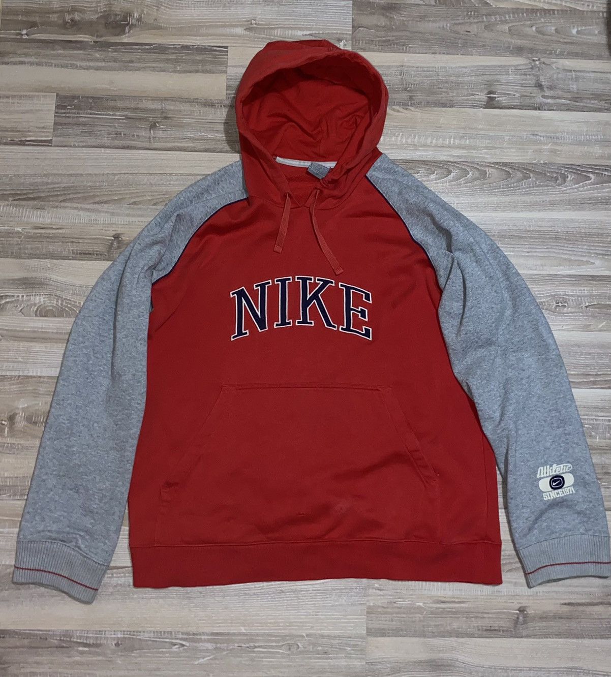 Nike Nike 90s hoodie vintage Rare big logo Size US L / EU 52-54 / 3 - 1 Thumbnail