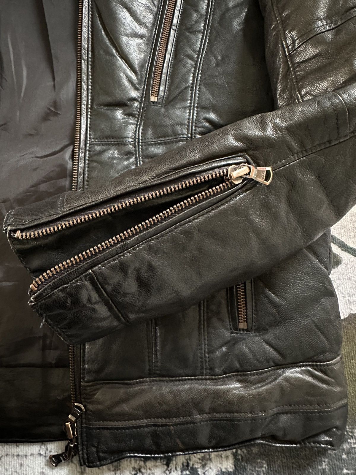 Tornado Mart 00s Tornado Mart multi zippers Astro leather jacket Size US M / EU 48-50 / 2 - 11 Thumbnail