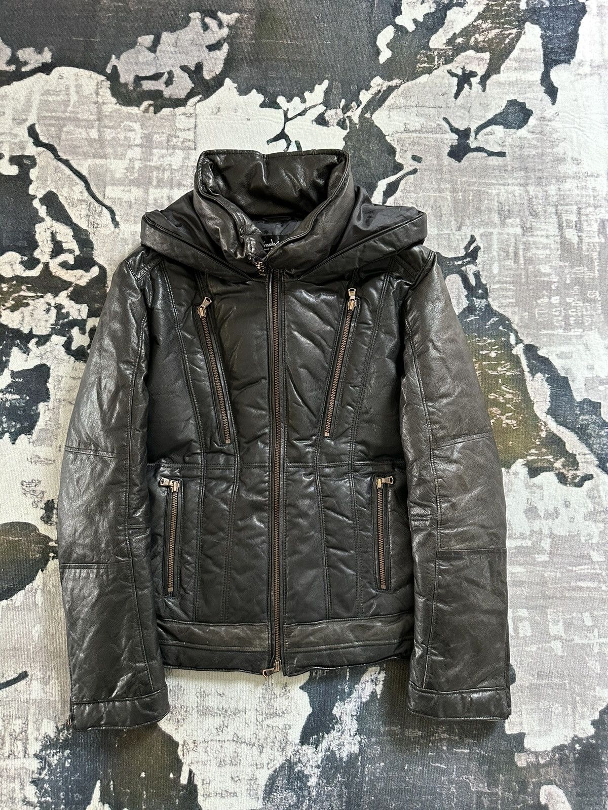 Tornado Mart 00s Tornado Mart multi zippers Astro leather jacket