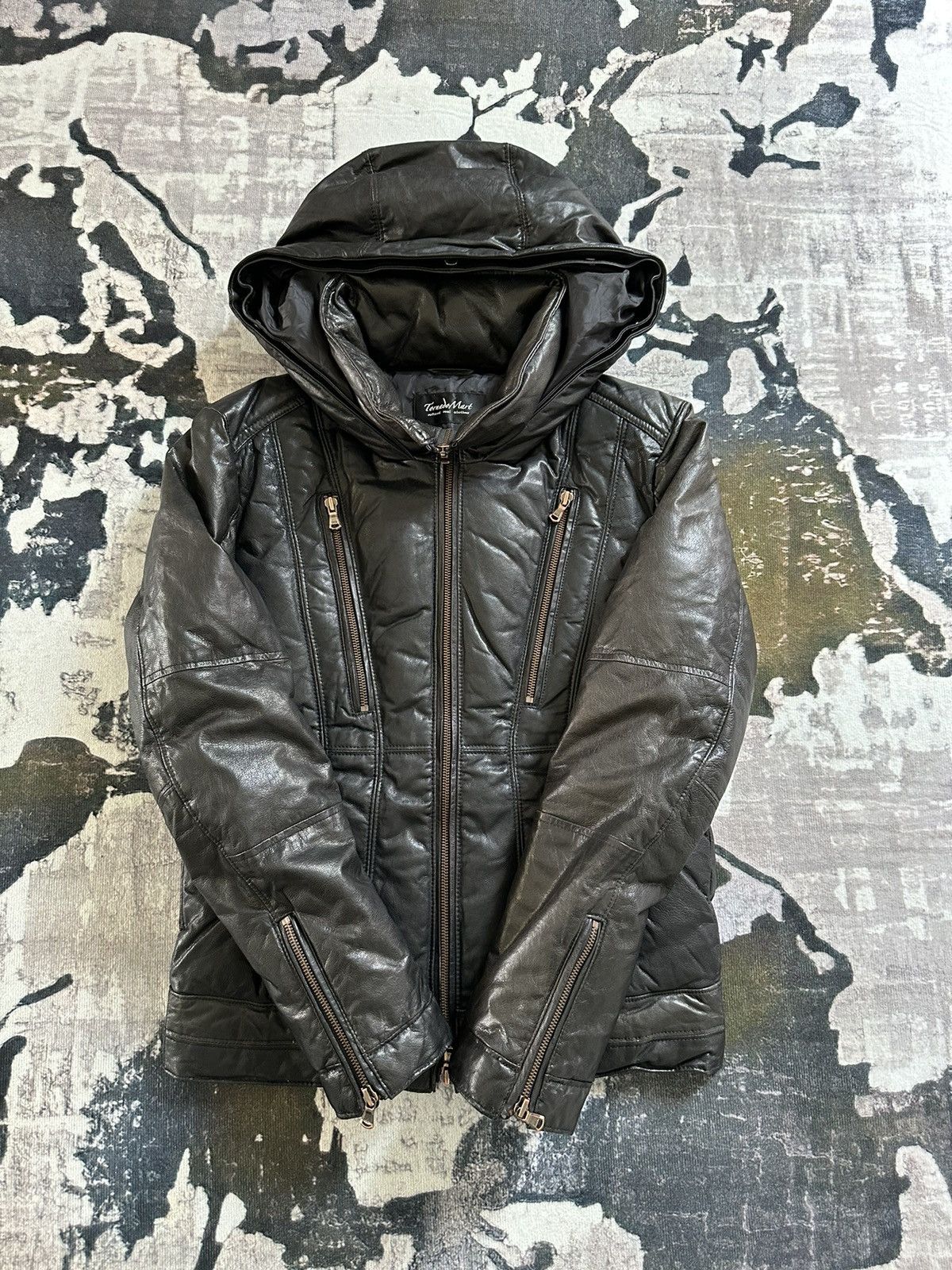 Tornado Mart 00s Tornado Mart multi zippers Astro leather jacket Size US M / EU 48-50 / 2 - 8 Thumbnail