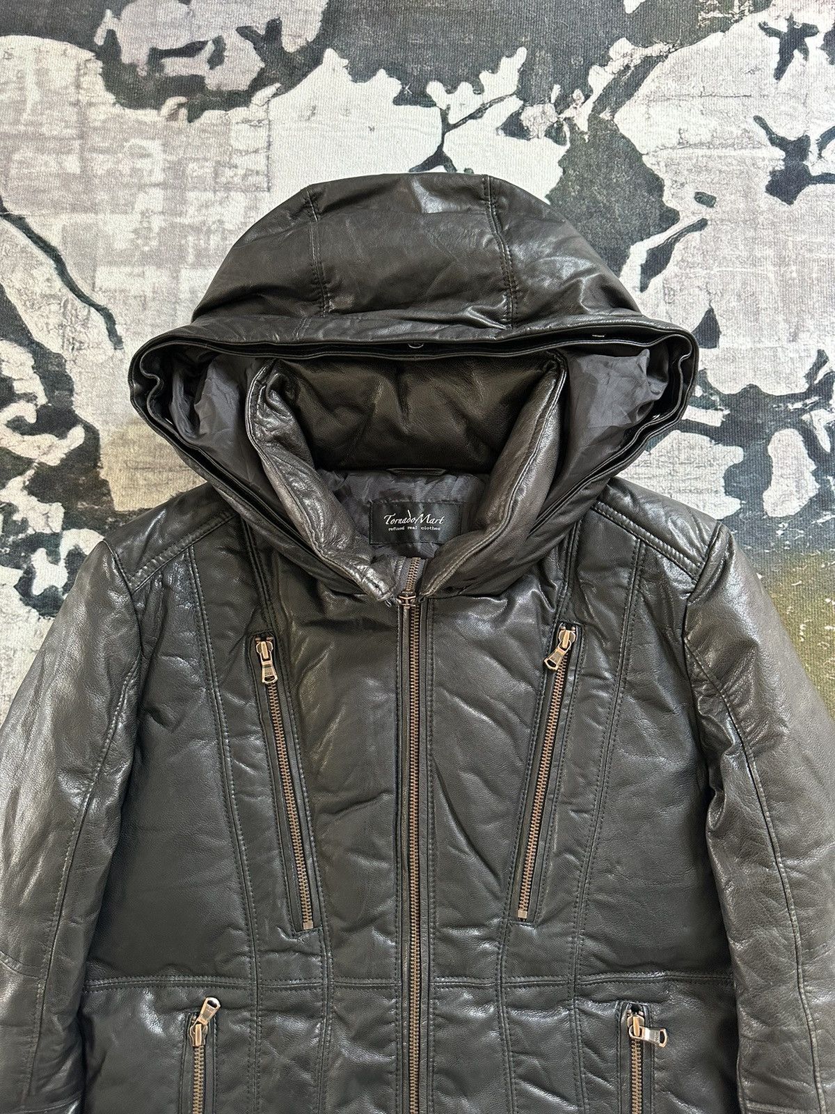 Tornado Mart 00s Tornado Mart multi zippers Astro leather jacket Size US M / EU 48-50 / 2 - 5 Thumbnail