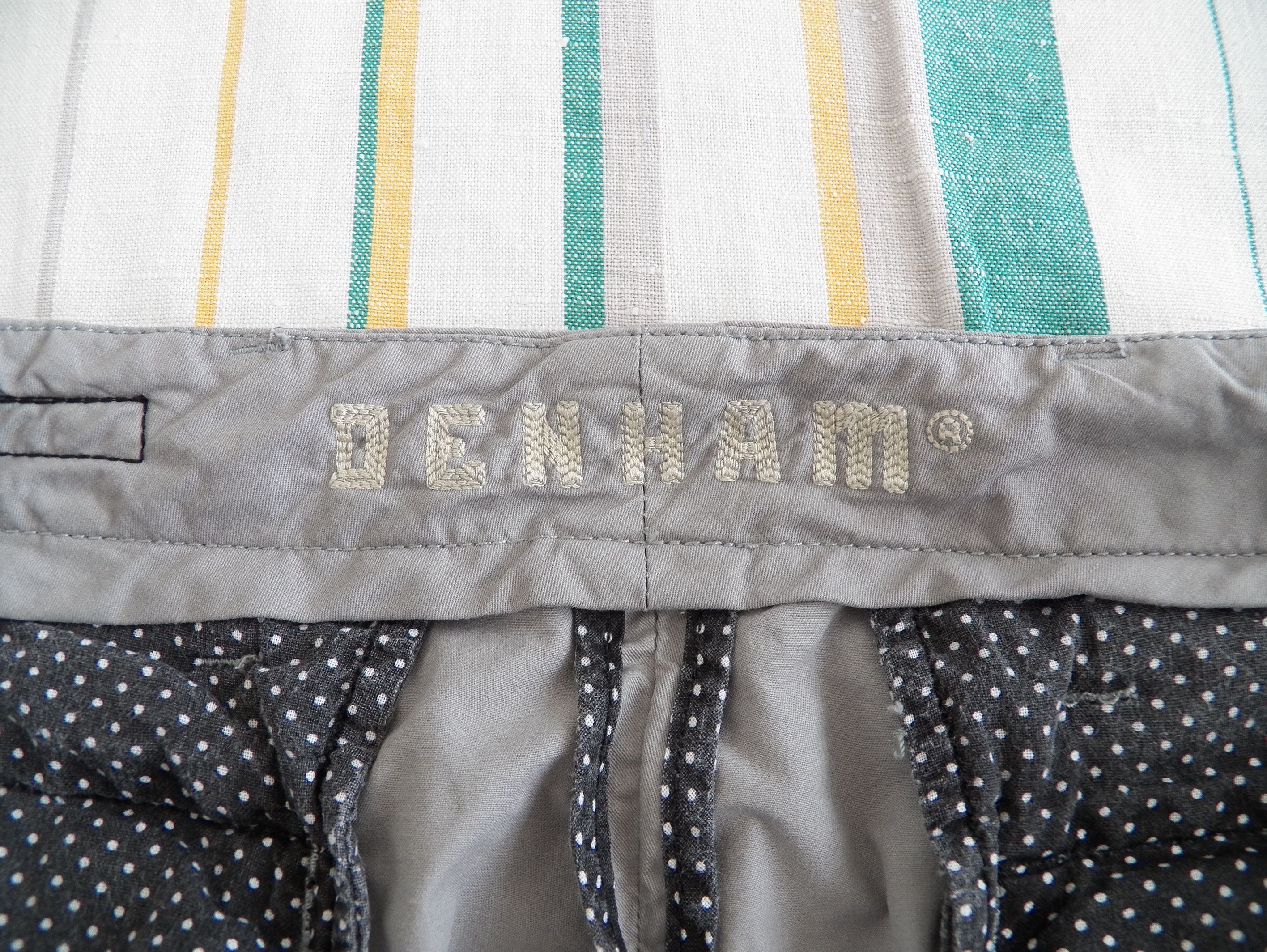 DENHAM Code Harem Fit Pants Trousers W32 L32 Silver Grey Twill Size US 32 / EU 48 - 5 Thumbnail