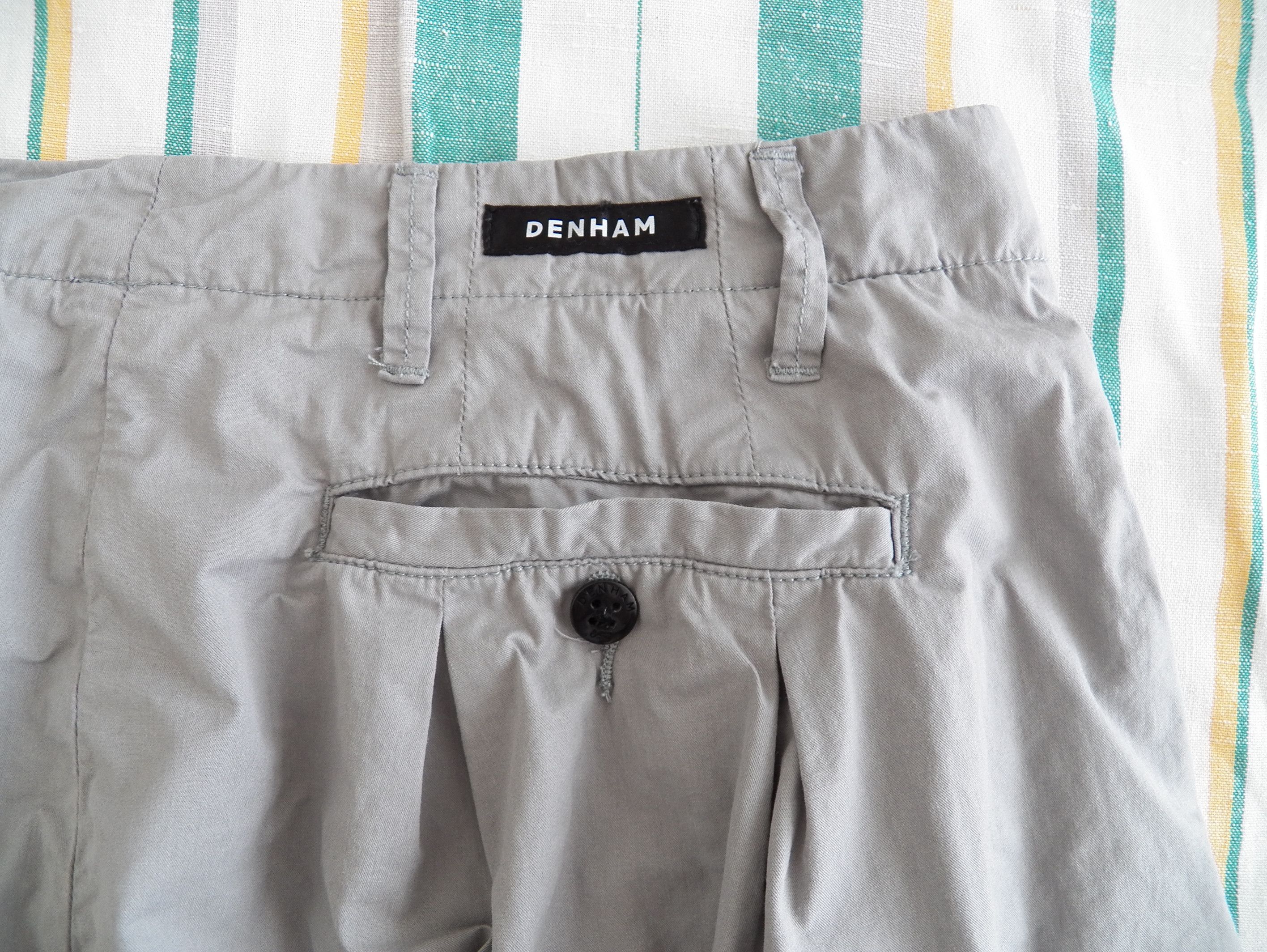 DENHAM Code Harem Fit Pants Trousers W32 L32 Silver Grey Twill Size US 32 / EU 48 - 8 Thumbnail