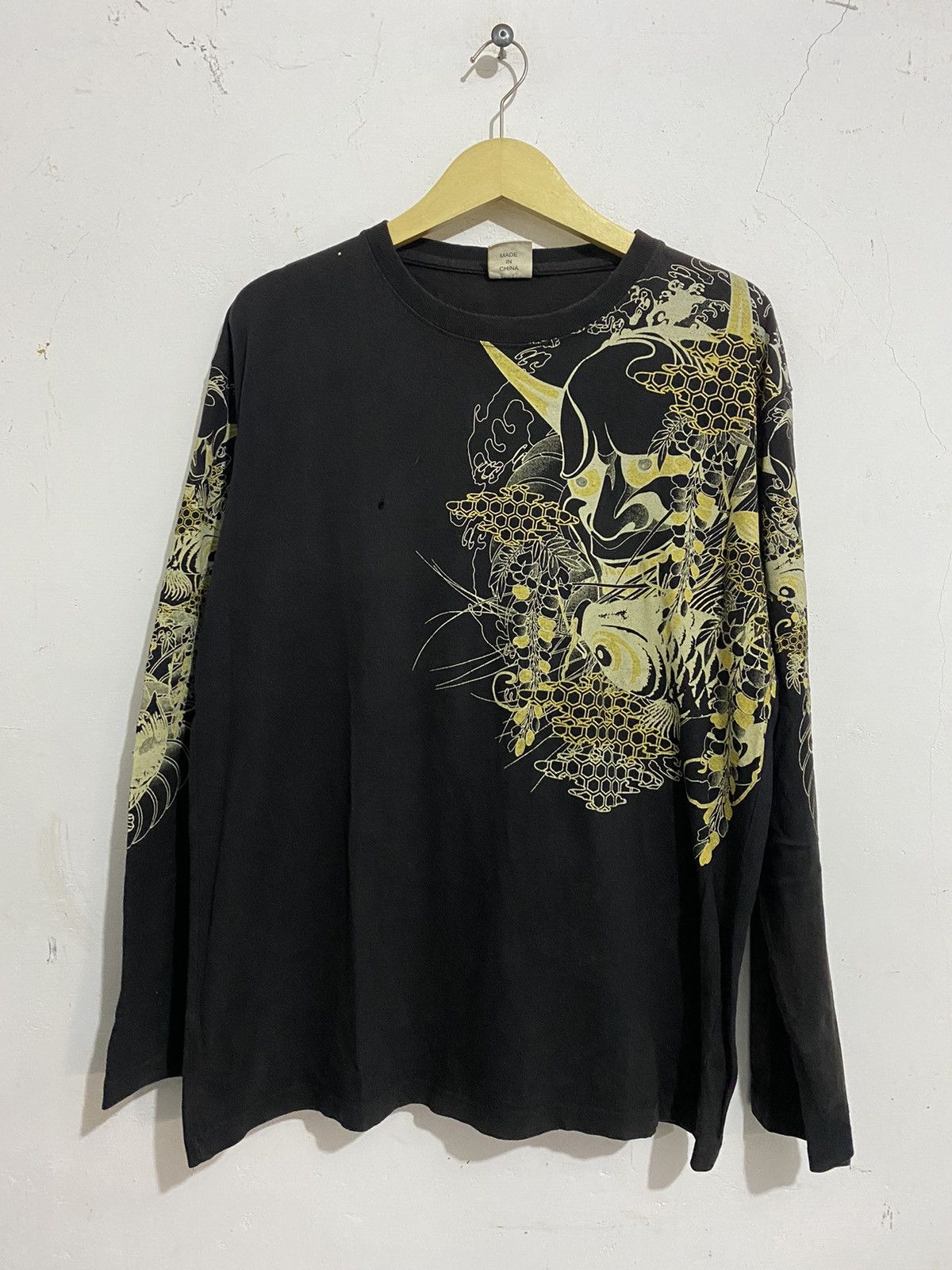 20471120 🖤BLACKFRIDAY🖤Japanese Traditional Satan&Koi Fish Longsleeve Size US L / EU 52-54 / 3 - 1 Thumbnail