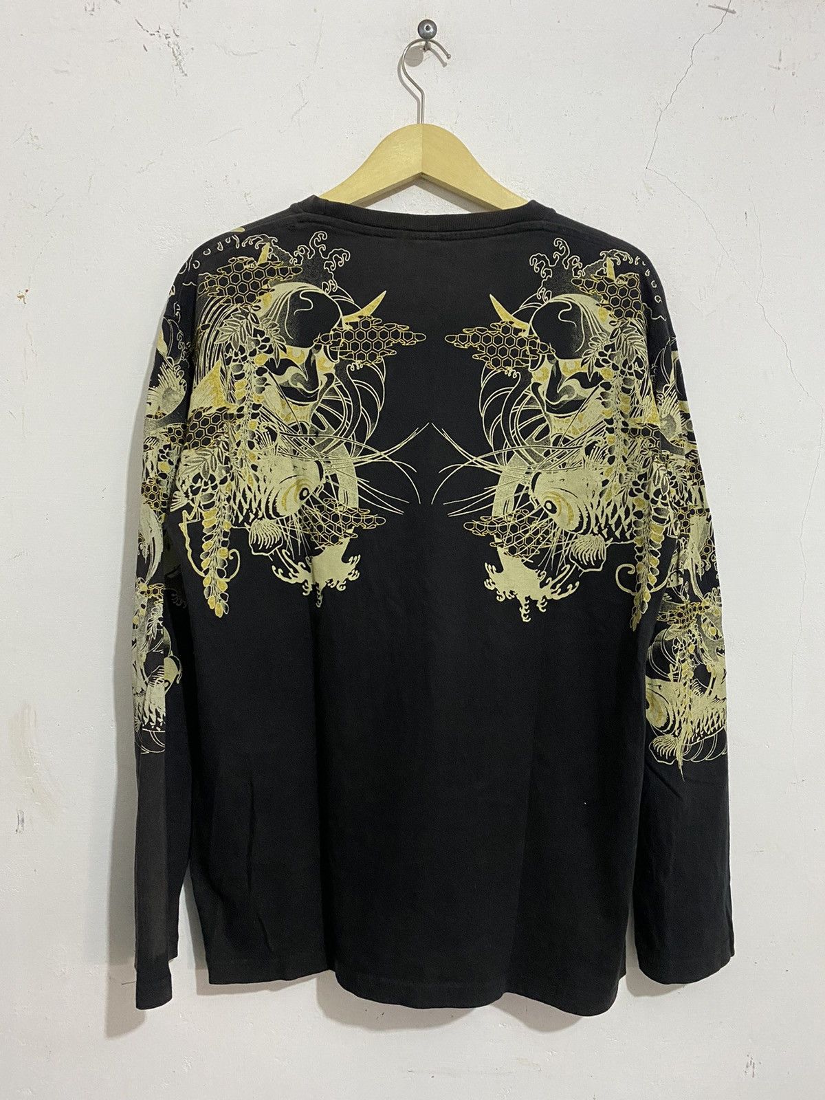 20471120 🖤BLACKFRIDAY🖤Japanese Traditional Satan&Koi Fish Longsleeve Size US L / EU 52-54 / 3 - 5 Thumbnail