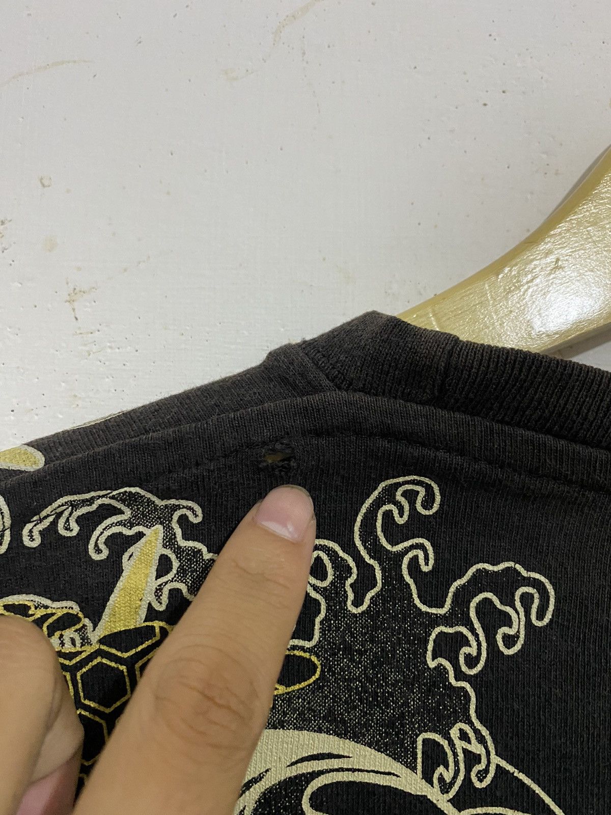 20471120 🖤BLACKFRIDAY🖤Japanese Traditional Satan&Koi Fish Longsleeve Size US L / EU 52-54 / 3 - 10 Thumbnail